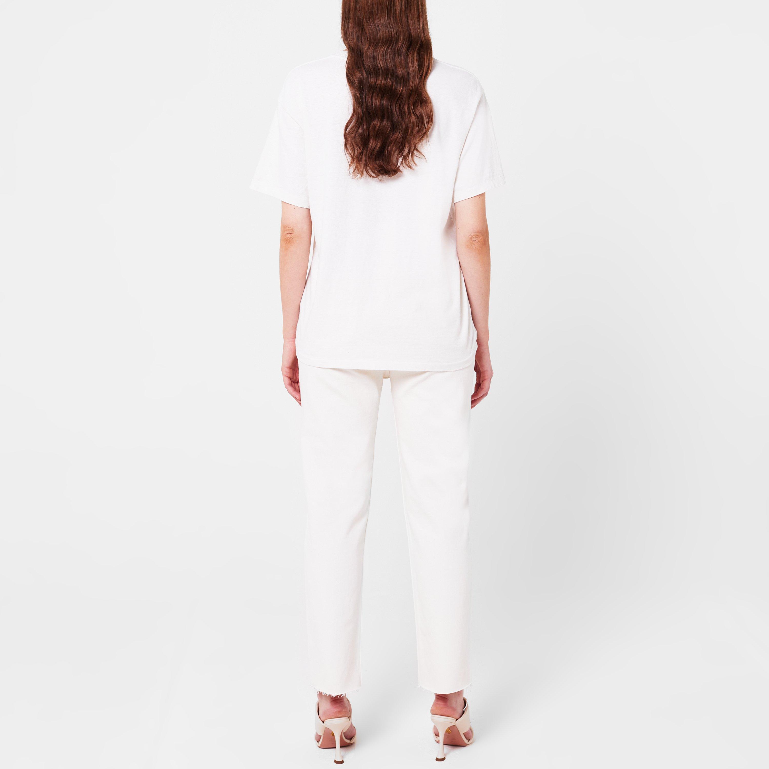 Vintage White - Redone - Women's Straight-Leg Stove Pipe Jeans - 3