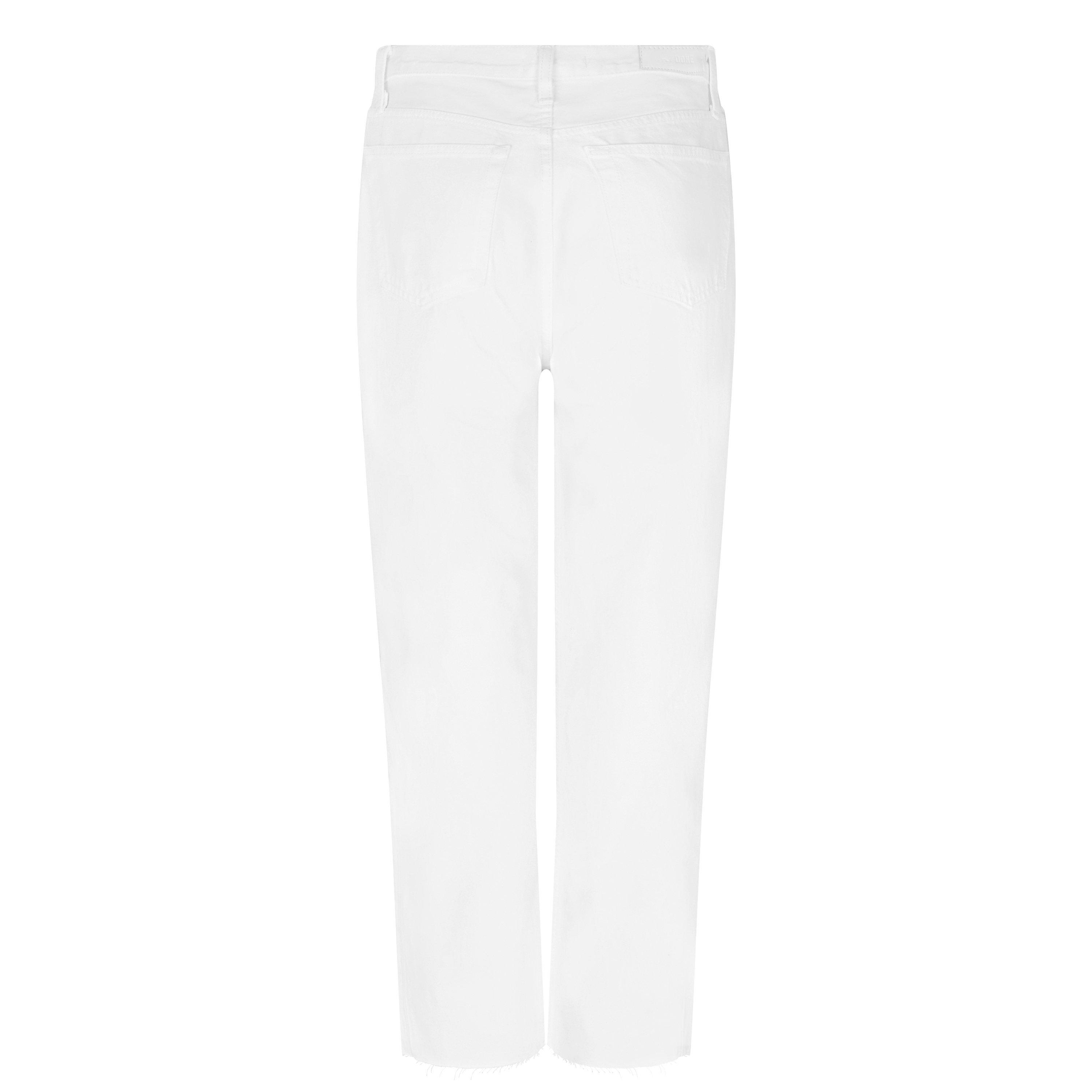 White Destroyed - Redone - Women's Straight-Leg Stove Pipe Jeans - 5