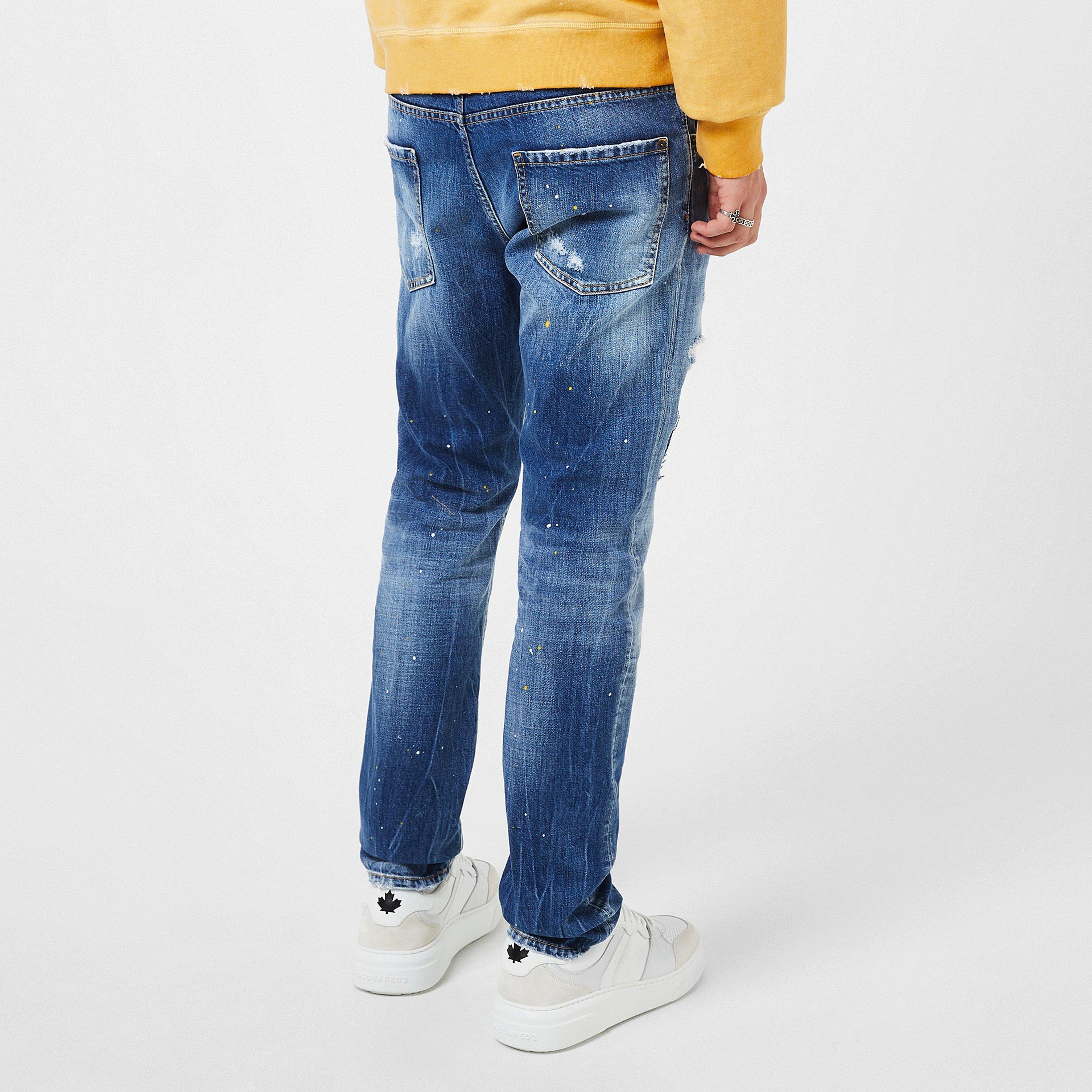 Navy - DSquared2 - Cg Multi Patch Jeans - 2