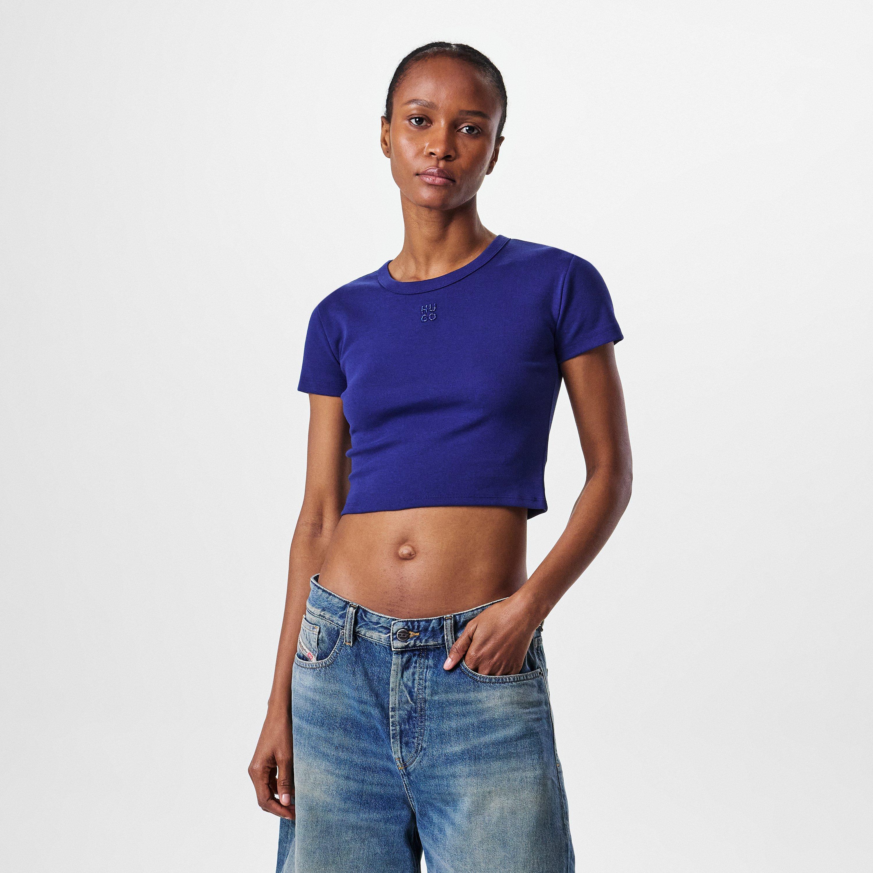 Dark Blue - Hugo - Women's Delanor Crop Top - 3