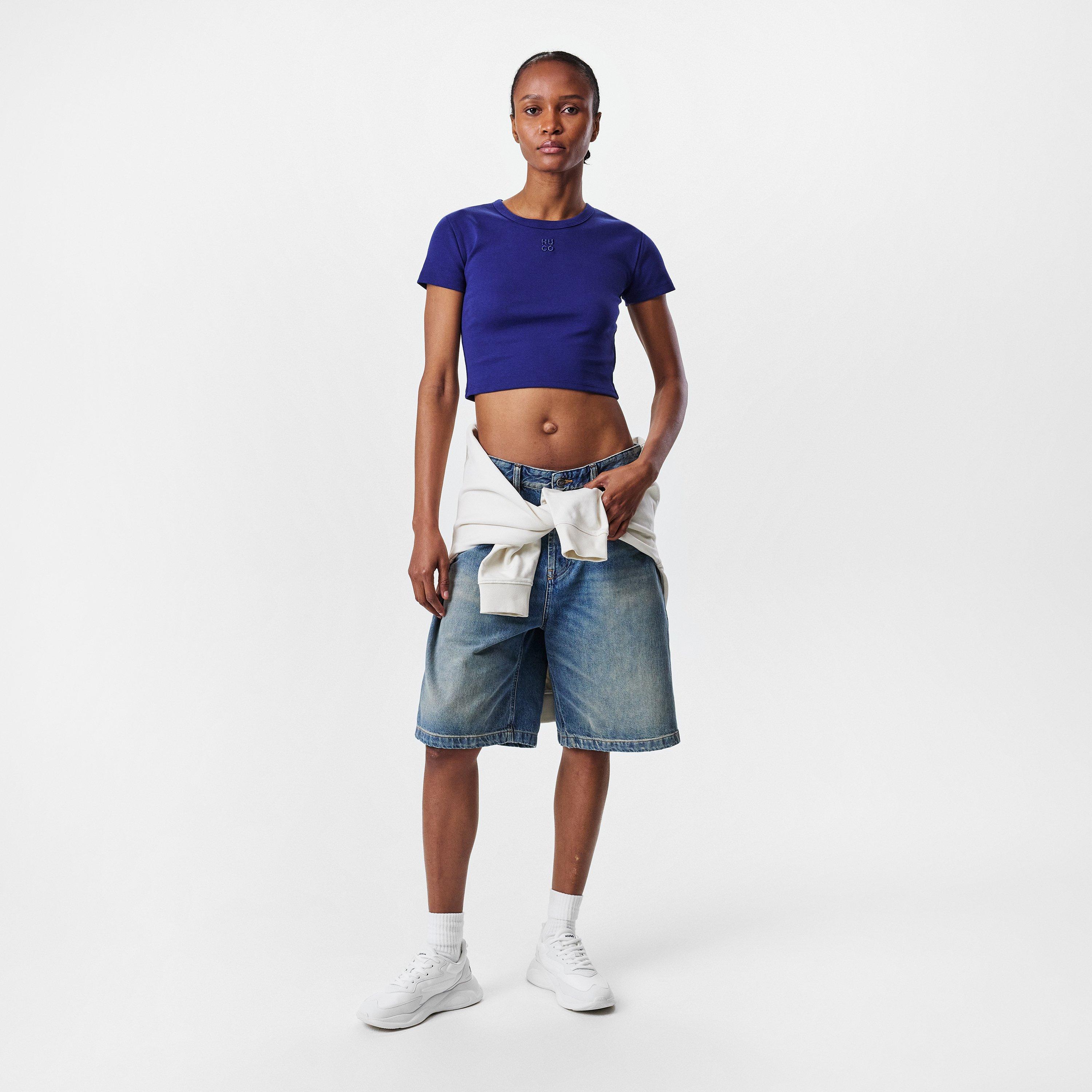 Dark Blue - Hugo - Women's Delanor Crop Top - 6