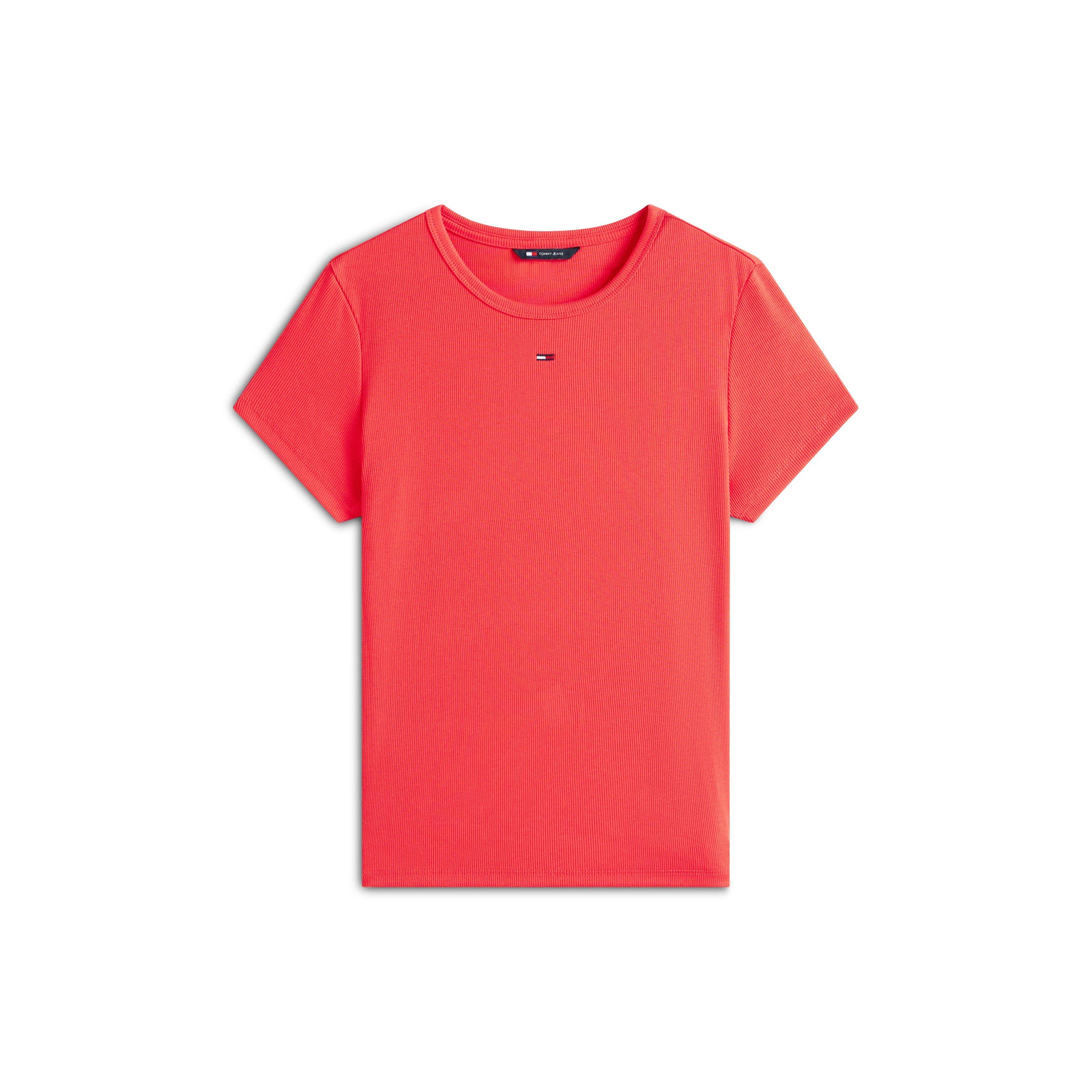 Tommy Jeans Short Sleeve Logo Ribbed T-Shirt