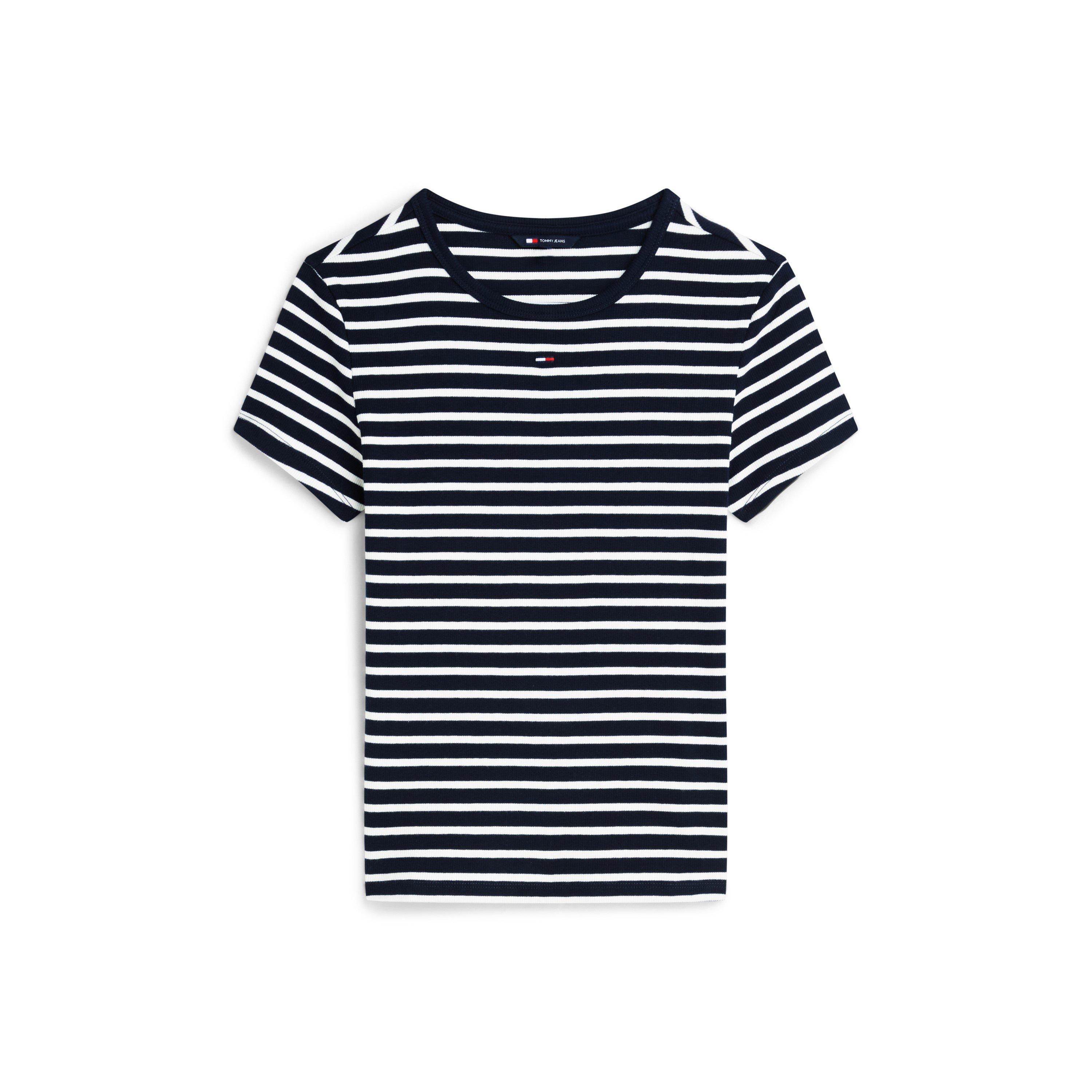 Tommy Jeans Short Sleeve Logo Ribbed T-Shirt