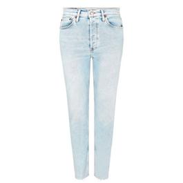 Redone 90s High Rise Ankle Crop Jeans