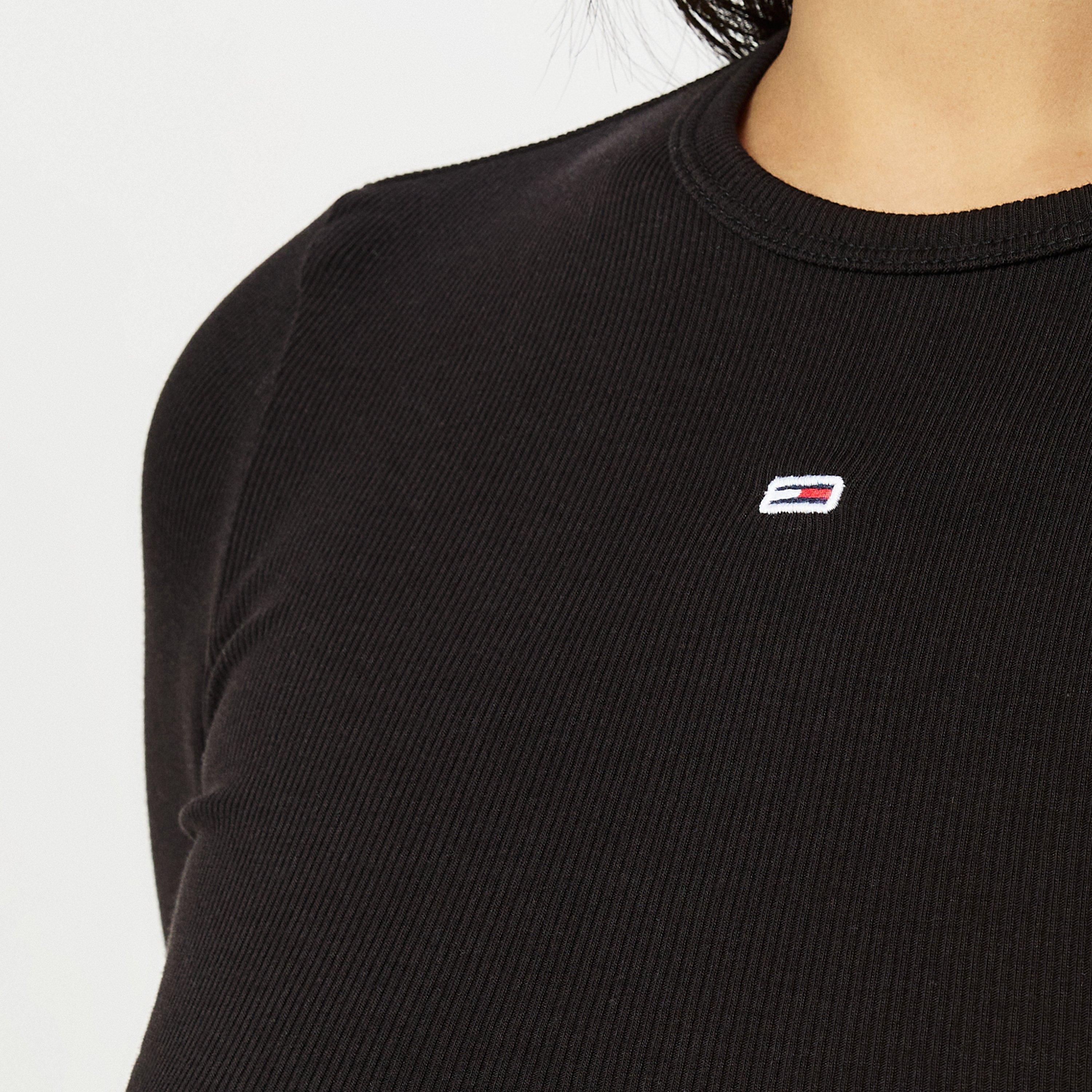 Crna - Tommy Jeans - Long-sleeved T-shirt - 5