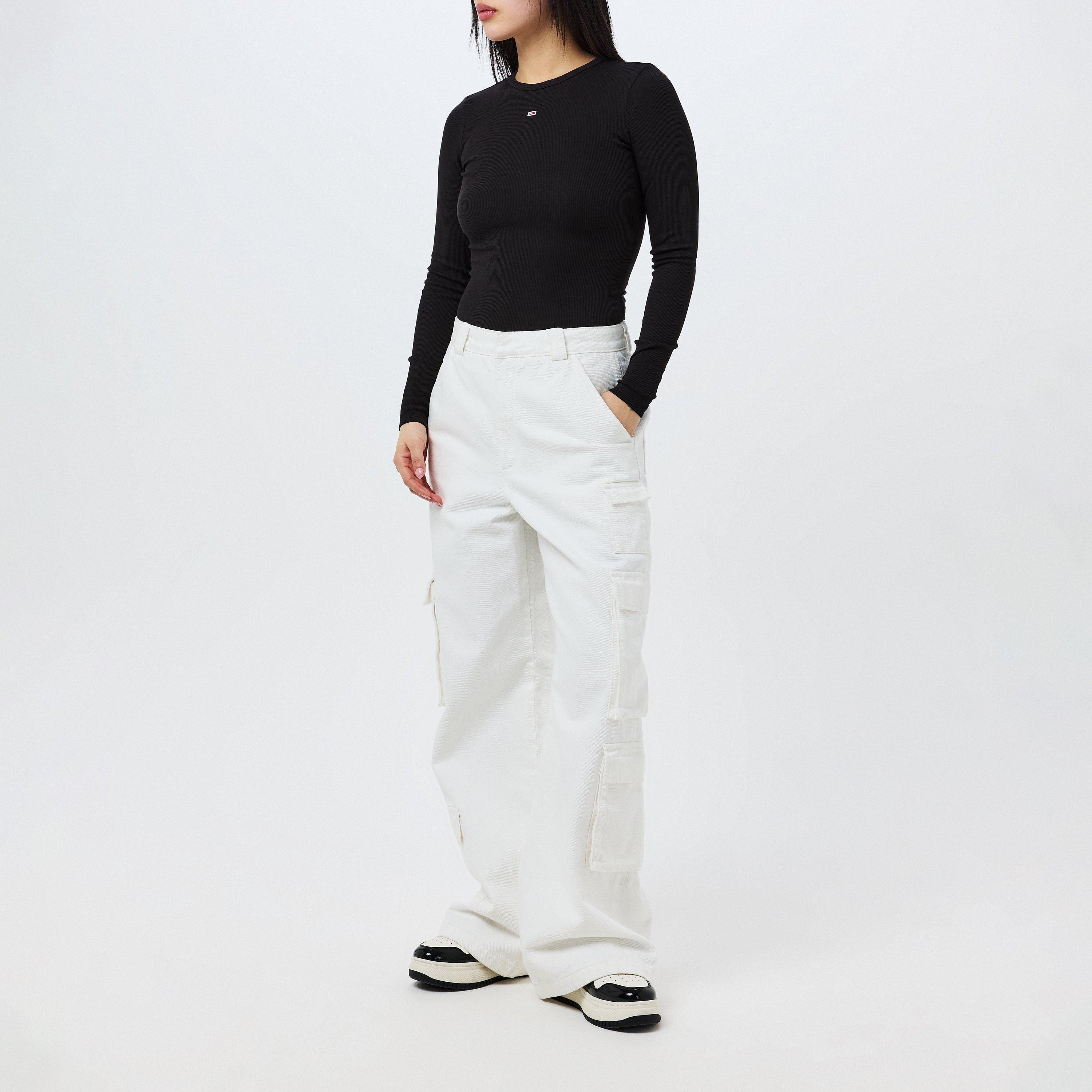 Crna - Tommy Jeans - Long-sleeved T-shirt - 7