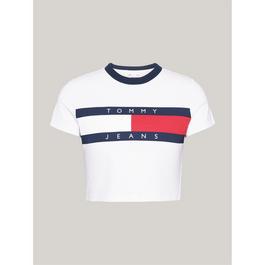 Tommy Jeans Slim Fit Cropped Logo T Shirt