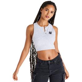 SikSilk Popper Crop Vest