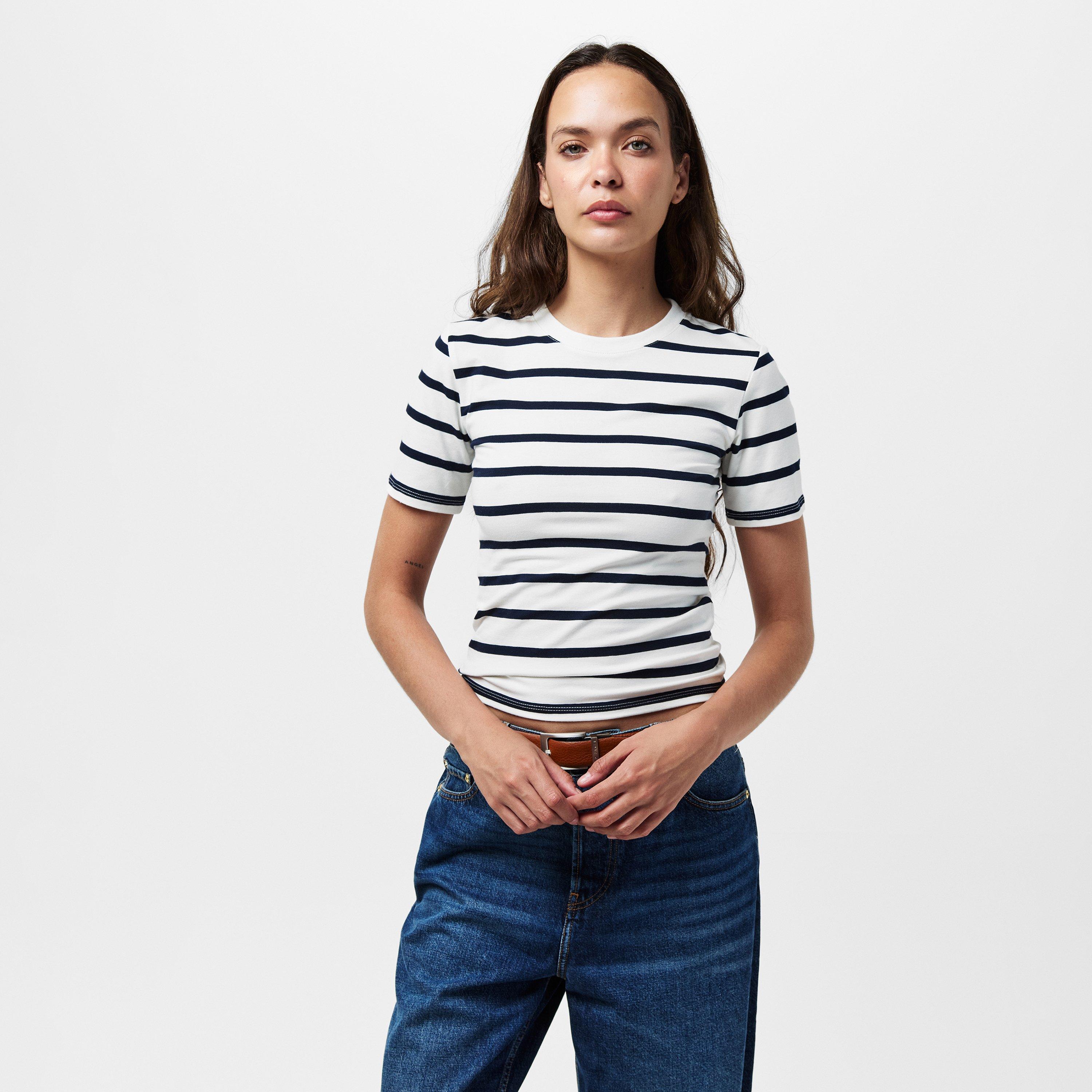 90-White-Marin - French Connection - Rallie T-shirt - 3
