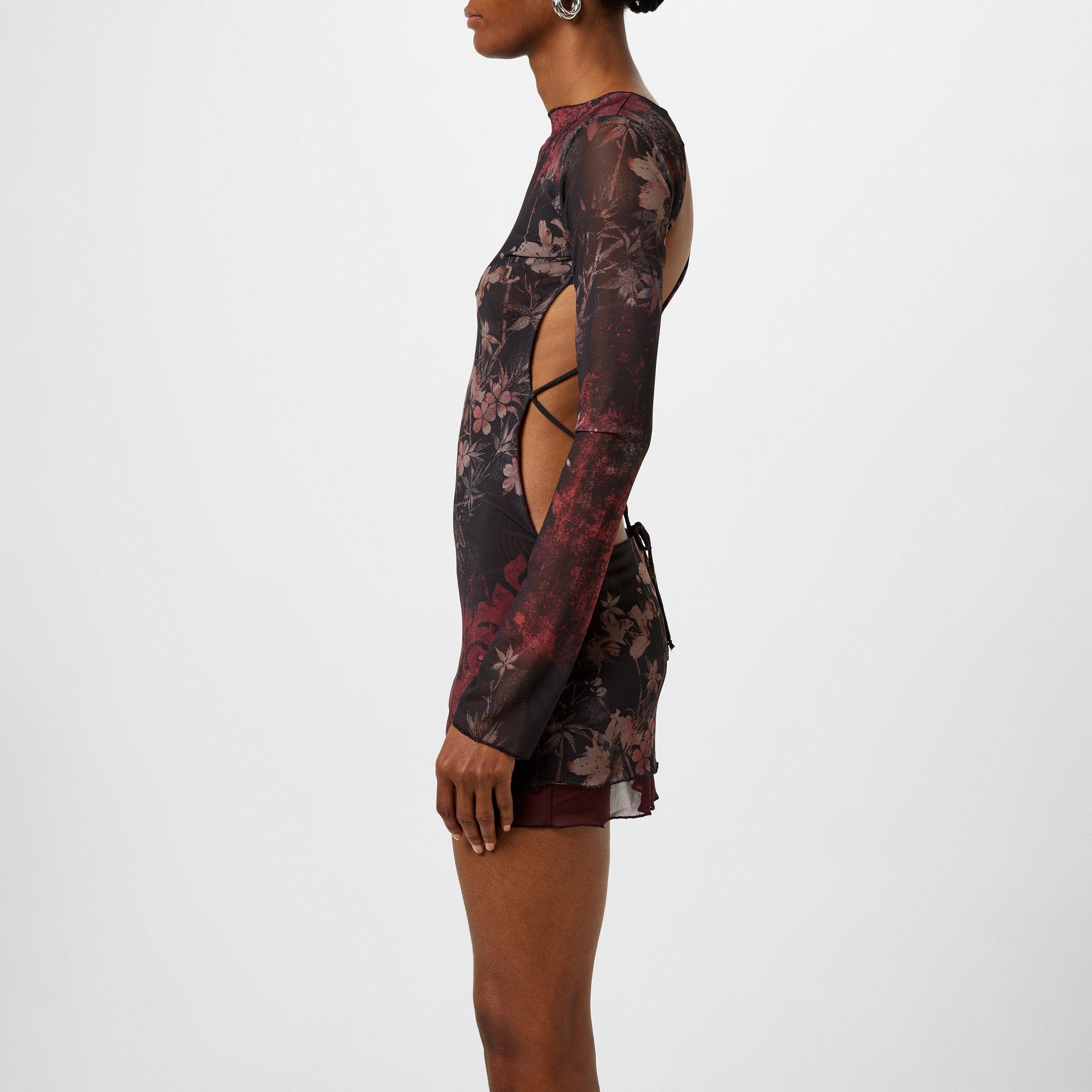 Multi - Jaded London - Maram Mesh Backless Mini Dress - 2