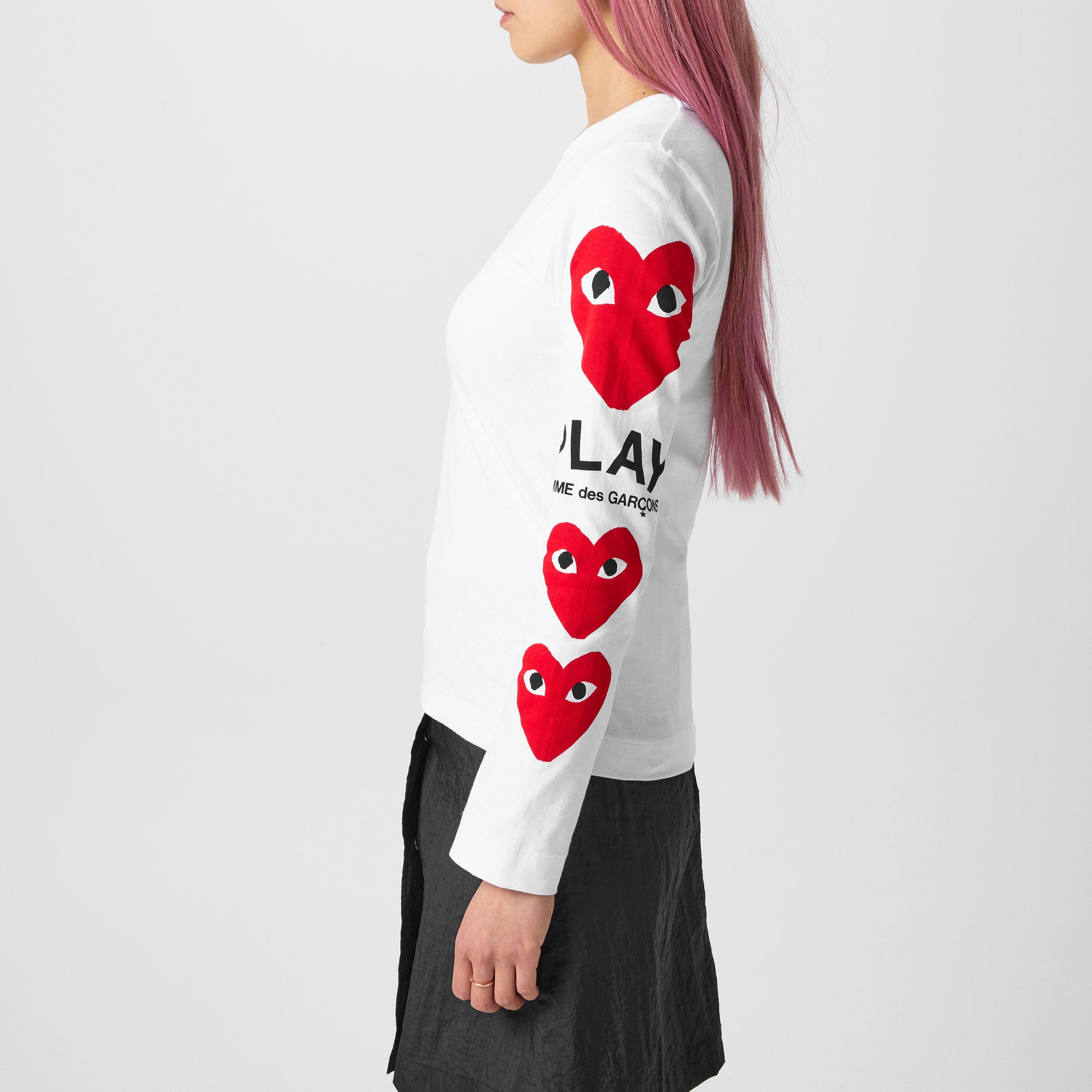 COMME des GARCONS GIRL PLAY　ロングTシャツ 未使用 COMME des GARCONS GIRL PLAY ロングTシャツ 未使用 PLAY COMME