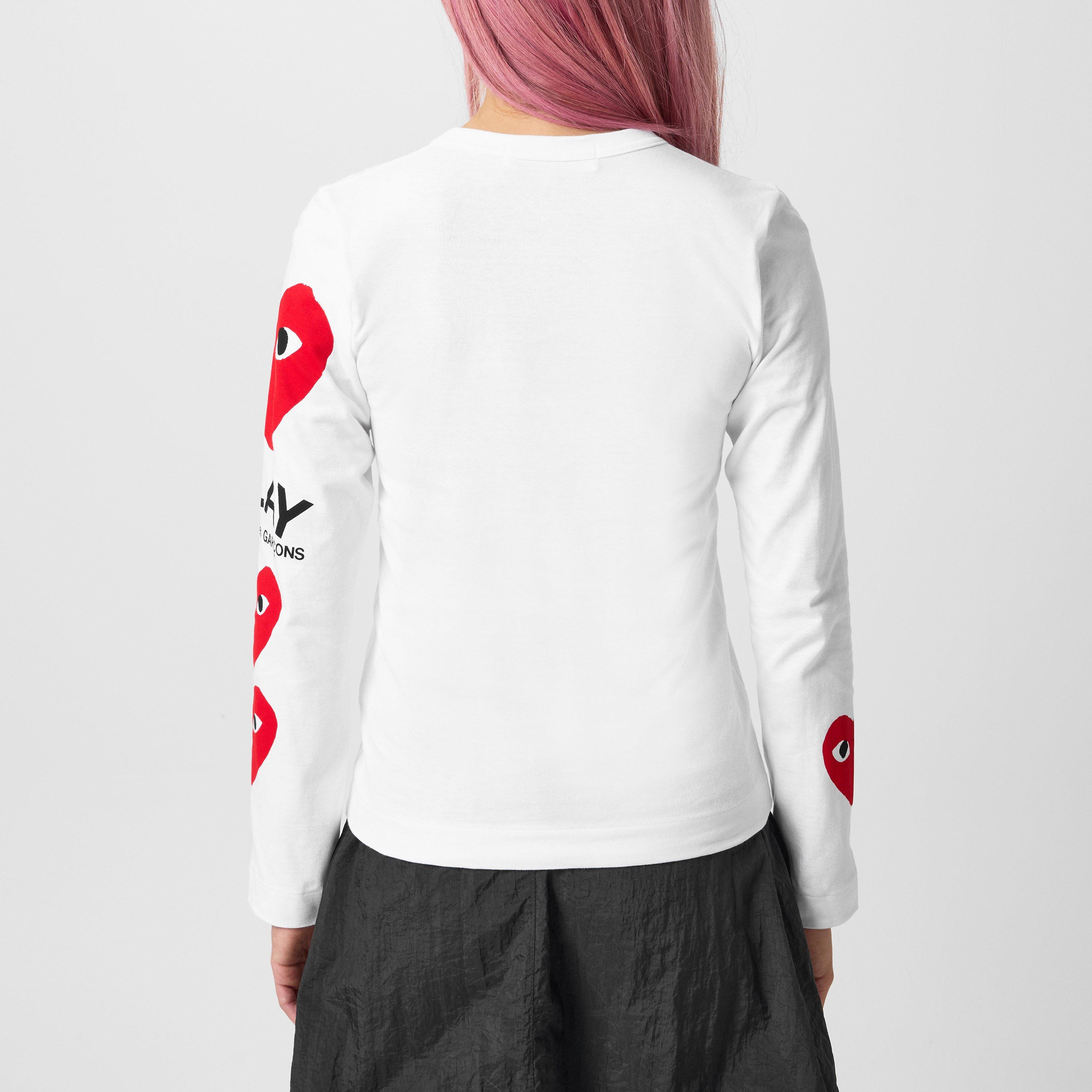 Cdg play long sleeve shirt best sale