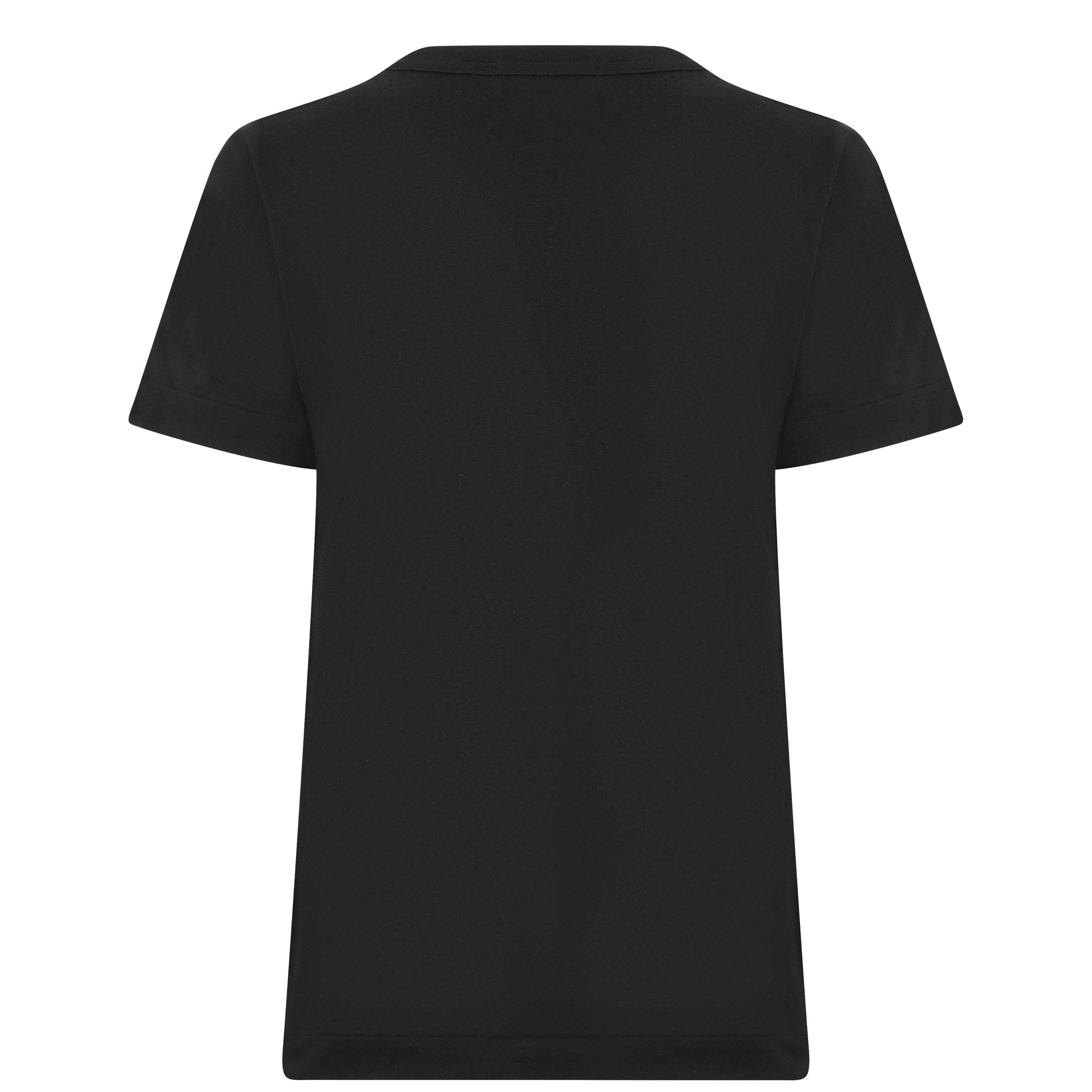 Black/Black A - Comme des Garcons PLAY - Small Peeping Heart T-Shirt - 8