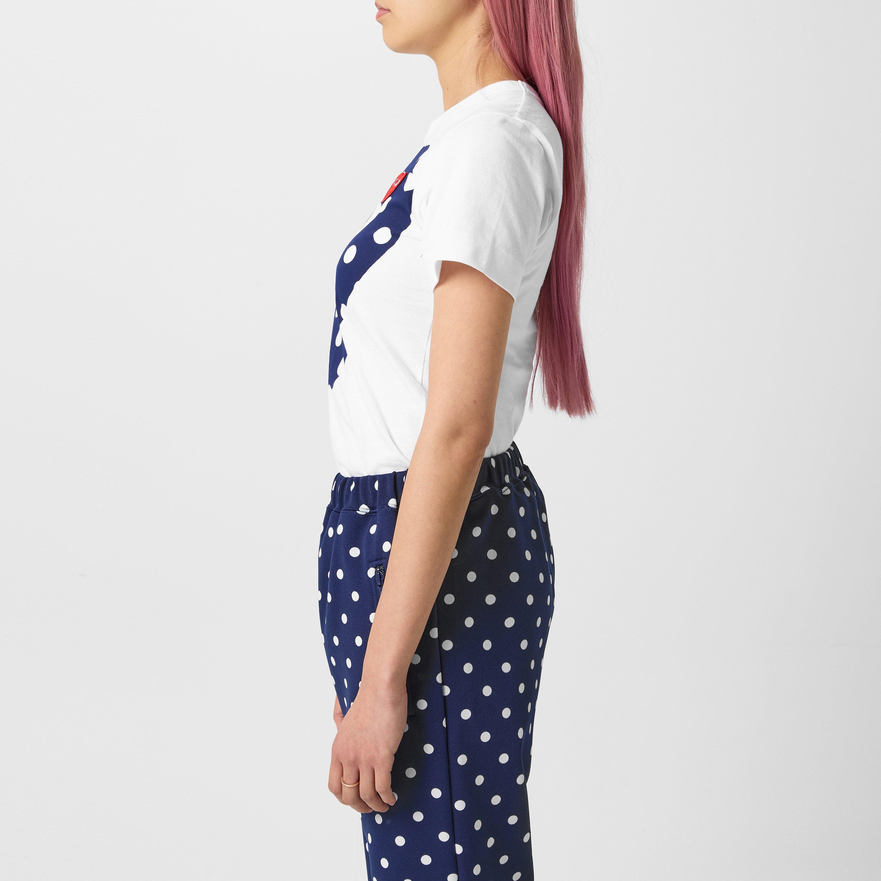 Comme des Garcons PLAY Big Heart Polka-Dot T-Shirt | Cruise Fashion