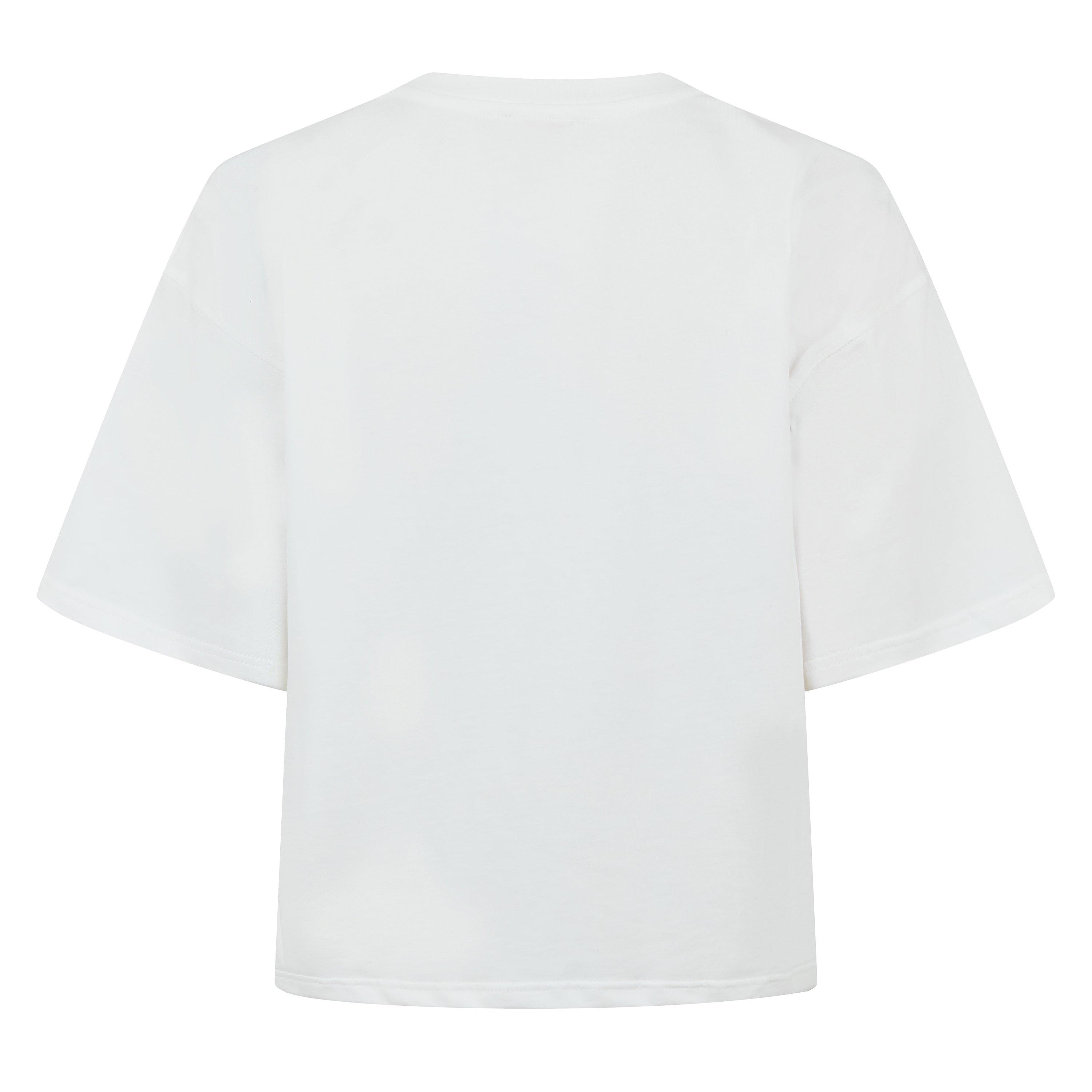 White - Diesel - Women's Buxt Cropped Oversized T-Shirt - 2