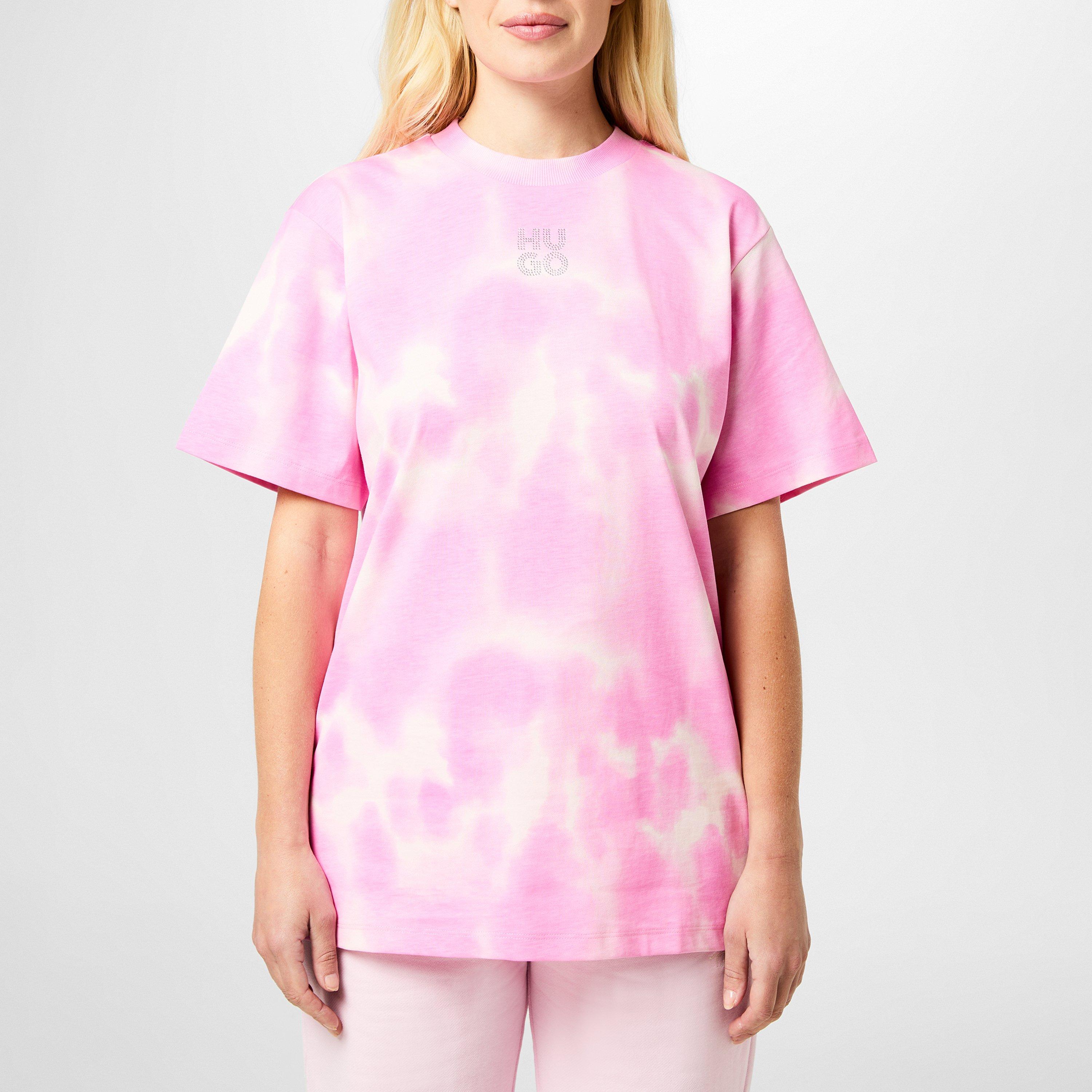 Medium Pink - Hugo - Women's Vintage Regular Fit T-Shirt - 3