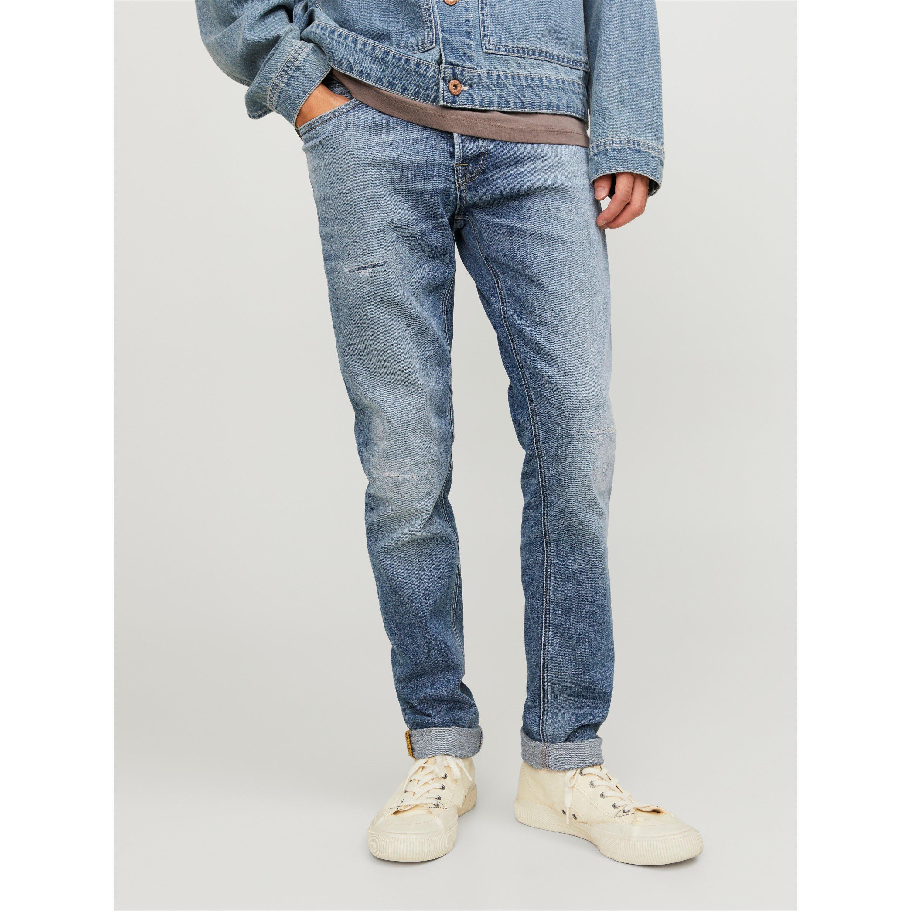 Jack And Jones Men's Glenn Slim Fit Jeans - Blue Denim - 29W L