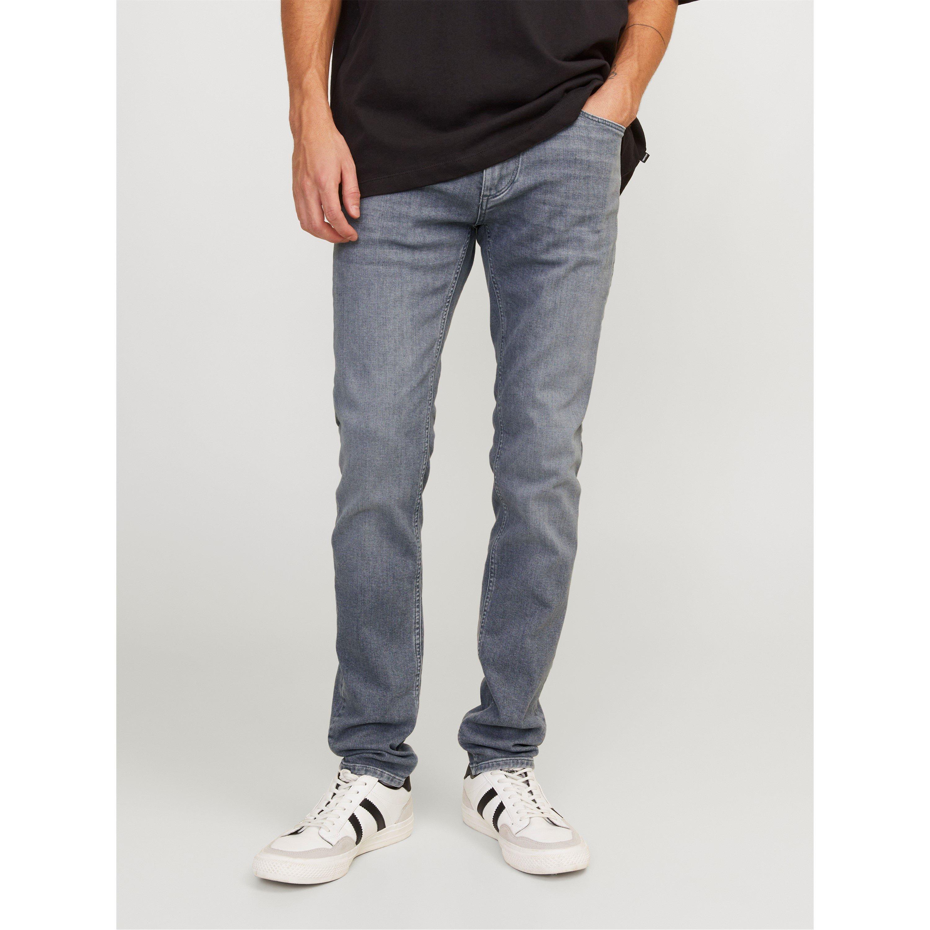 Jack And Jones Men's Liam Slim Fit Jeans - Grey Denim - 28W R