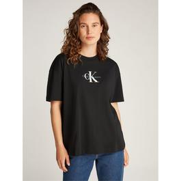 Calvin Klein Jeans TEXTURED MONOLOGO BOYFRIEND TEE