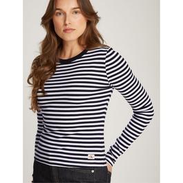 Calvin Klein Jeans WOVEN LABEL RIB LONG SLEEVE