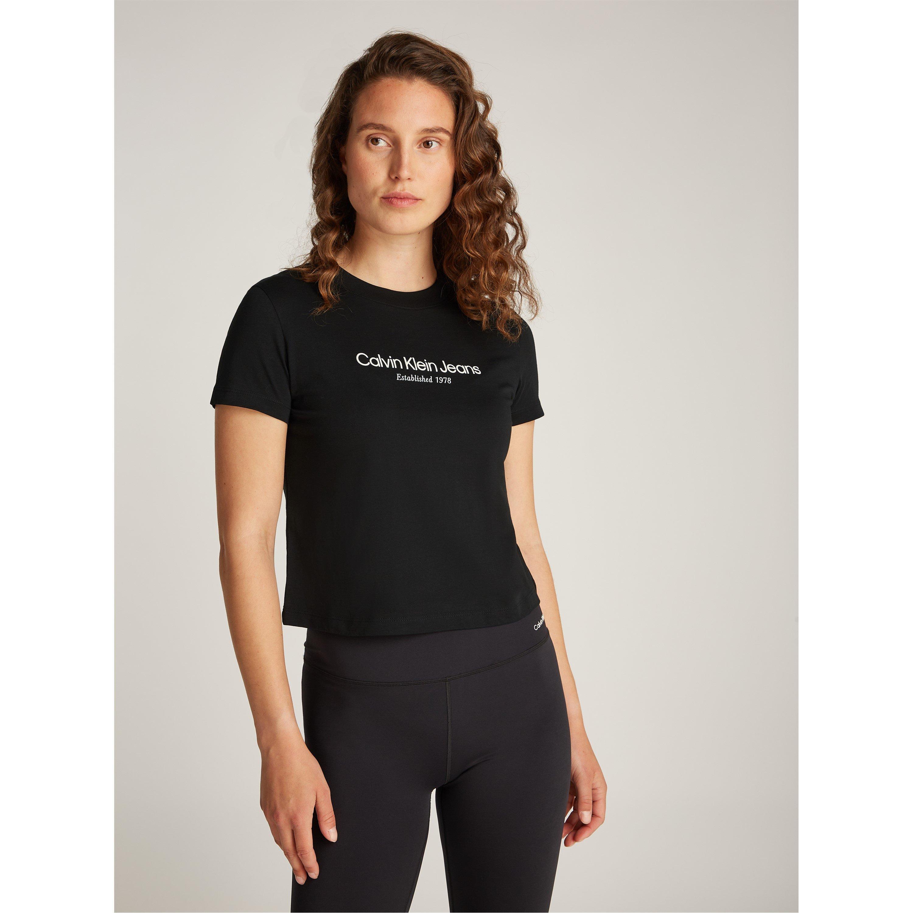Ck Black - Calvin Klein Jeans - Women's Graphic T-Shirt - 1