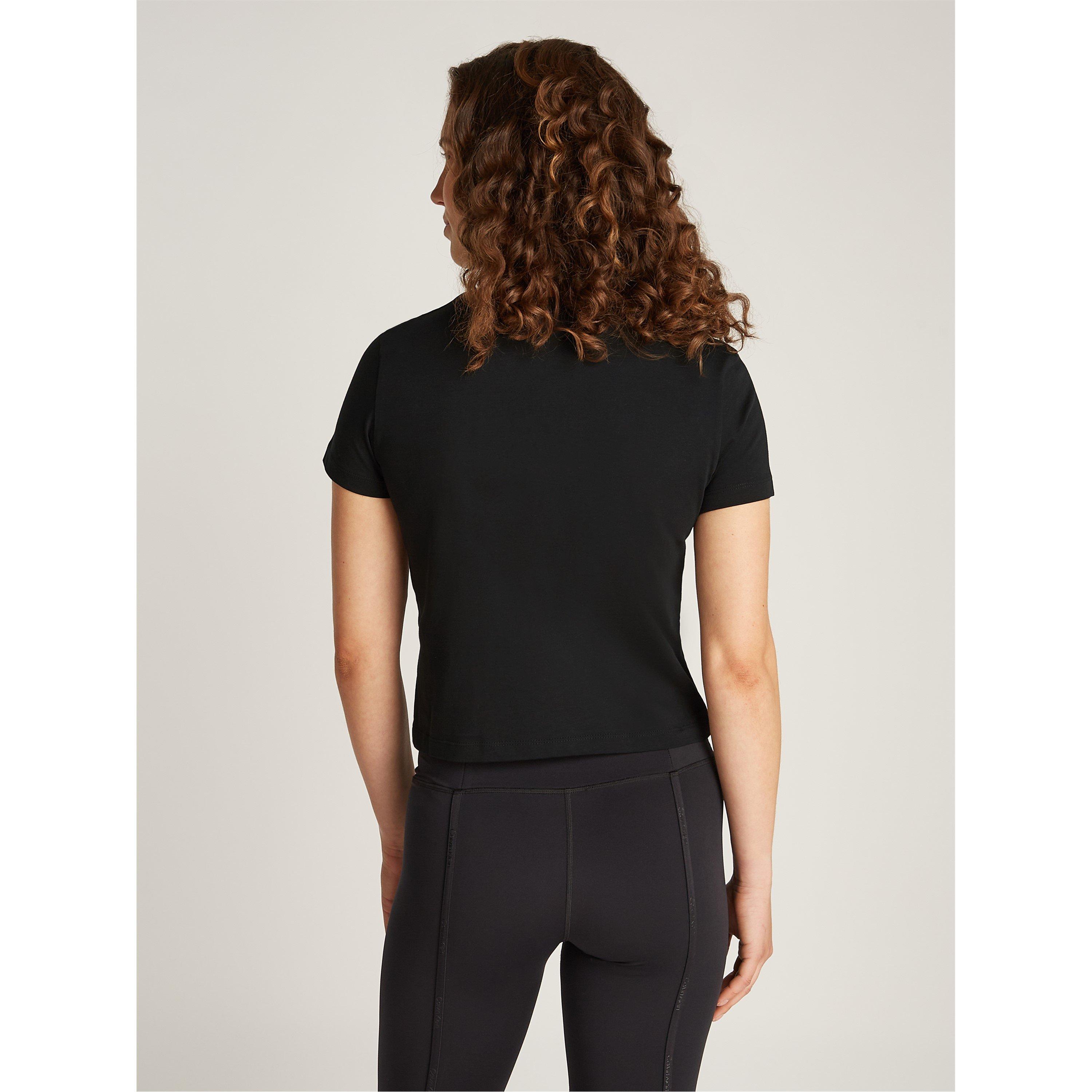 Ck Black - Calvin Klein Jeans - Women's Graphic Baby Regular Fit T-Shirt - 2