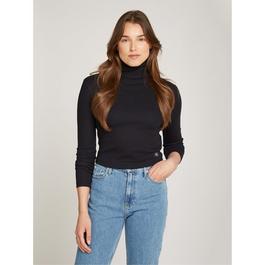 Calvin Klein Jeans WOVEN LABEL RIB ROLLNECK