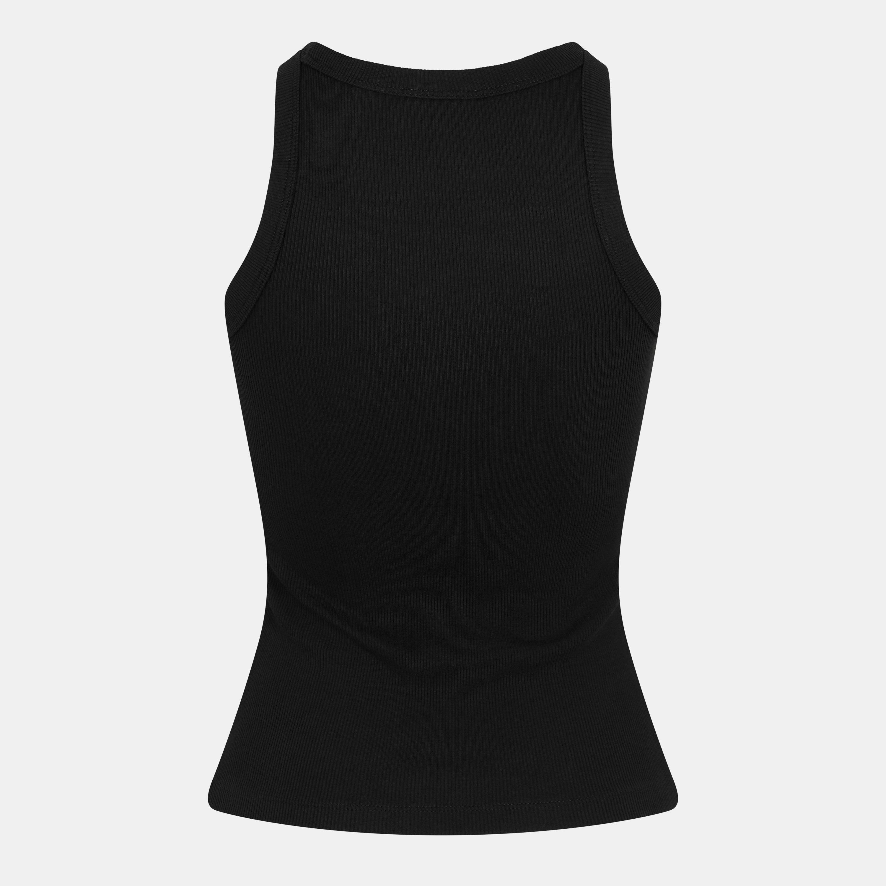 Ck Black - Calvin Klein Jeans - Women's Woven Label Vest - 2