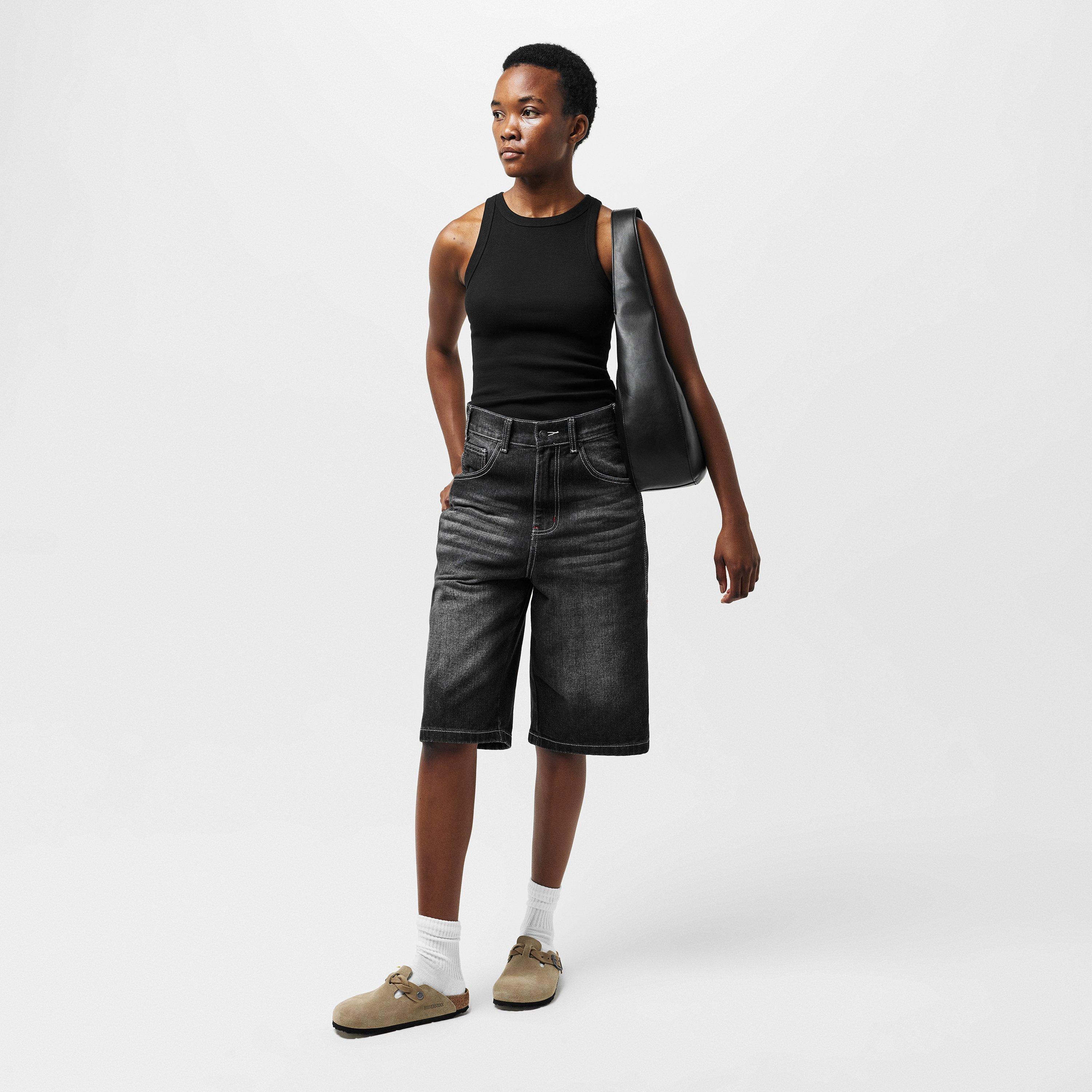 Ck Black - Calvin Klein Jeans - Women's Woven Label Vest - 6