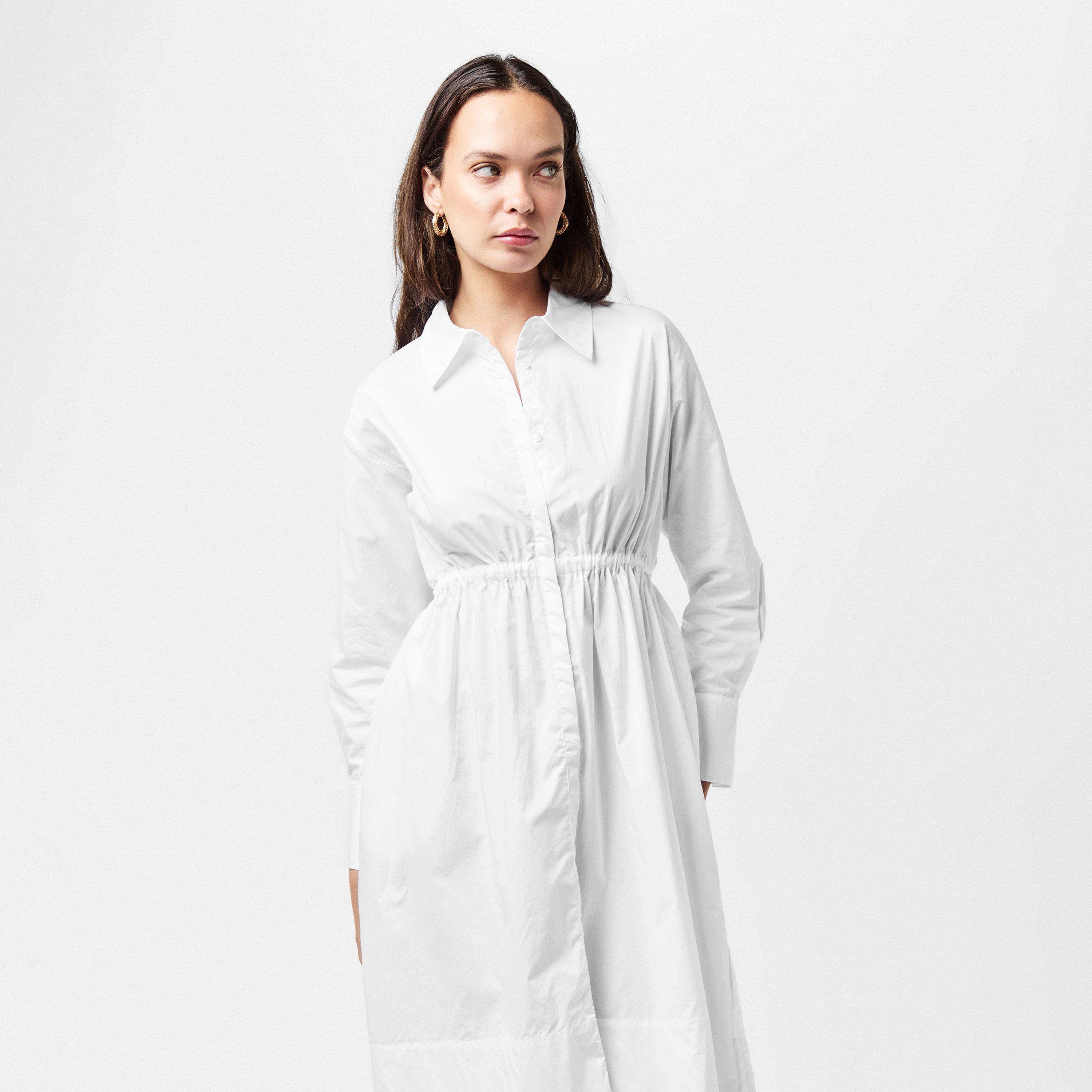 10-Linen White - French Connection - Rhodes Shirt Dress - 3