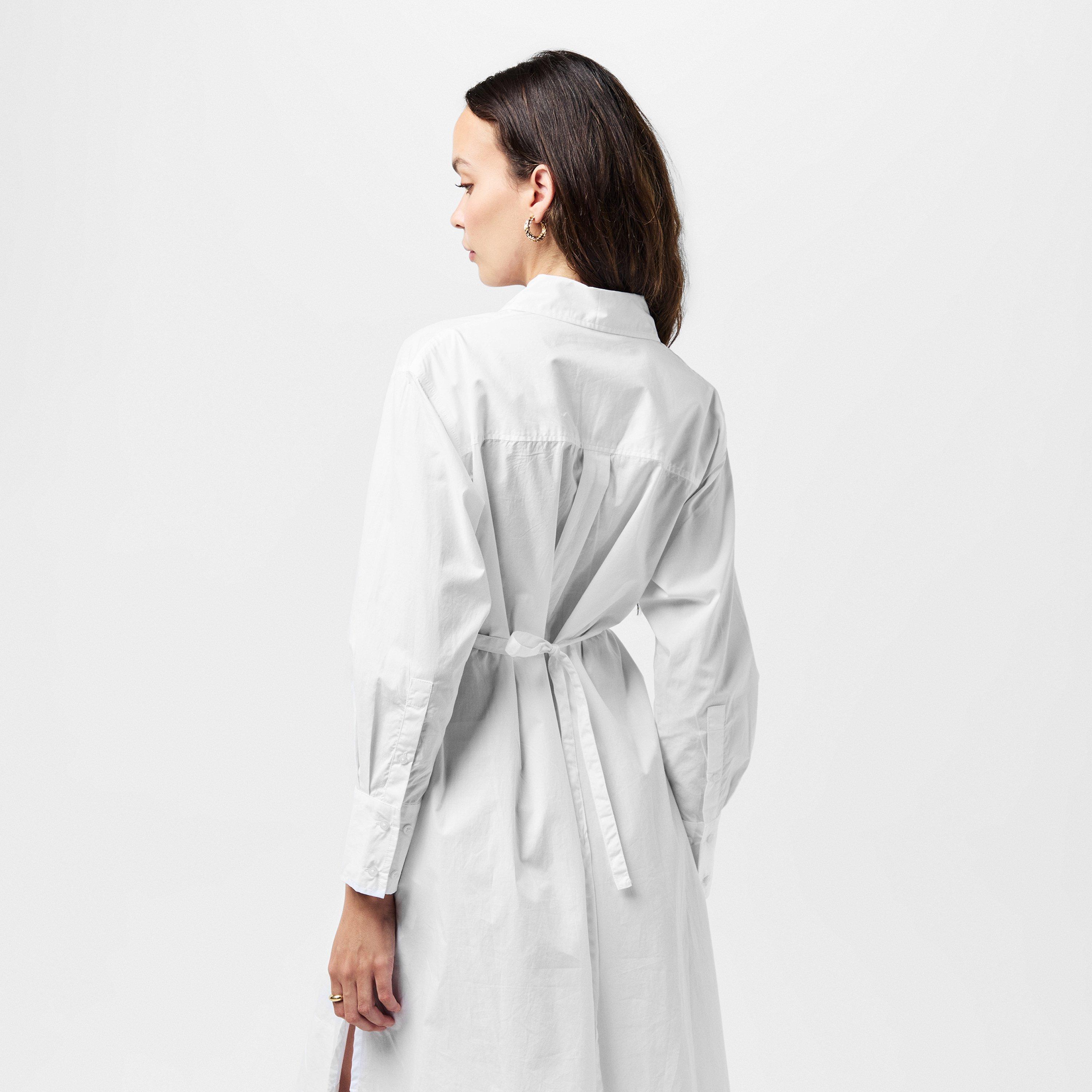 10-Linen White - French Connection - Rhodes Shirt Dress - 4