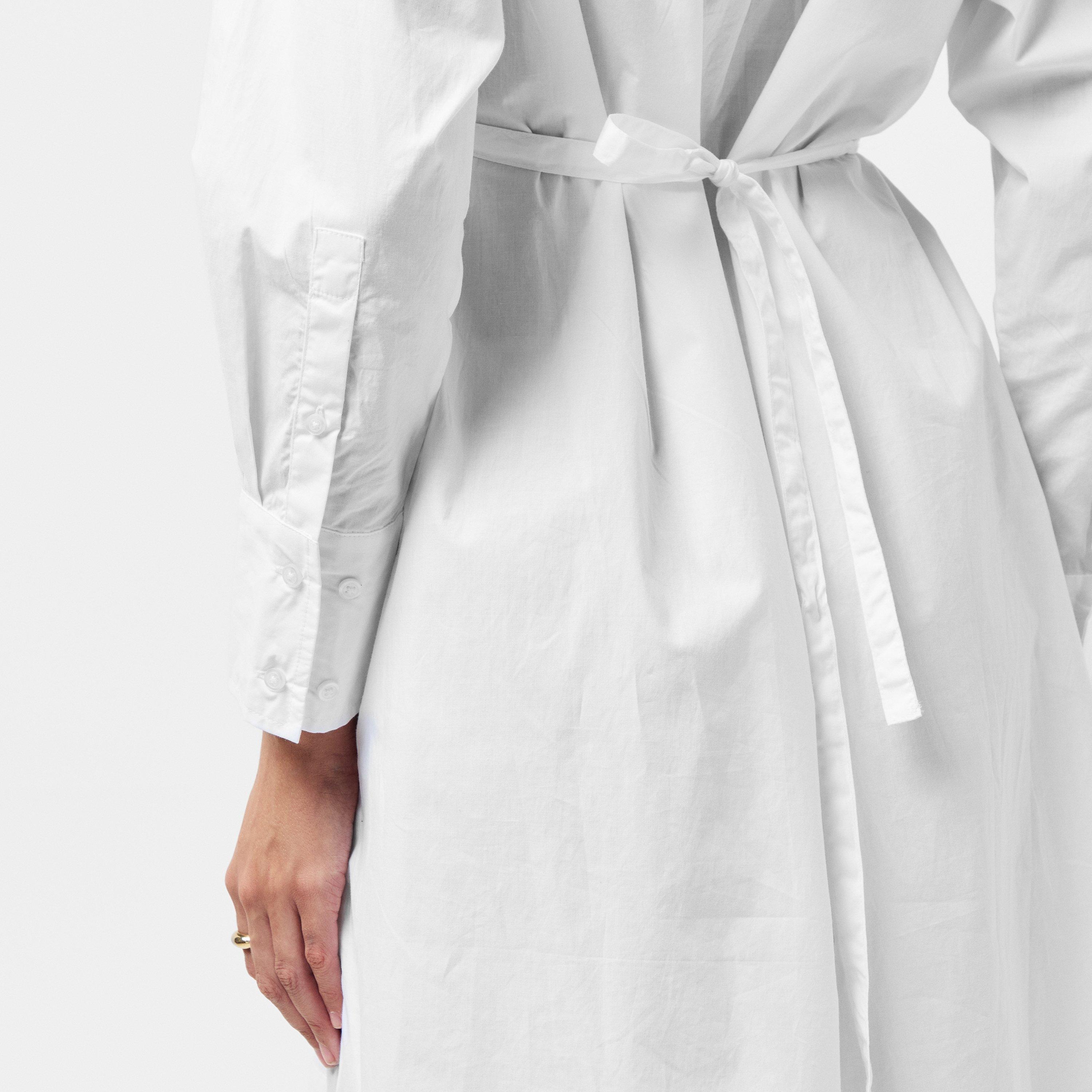 10-Linen White - French Connection - Rhodes Shirt Dress - 5
