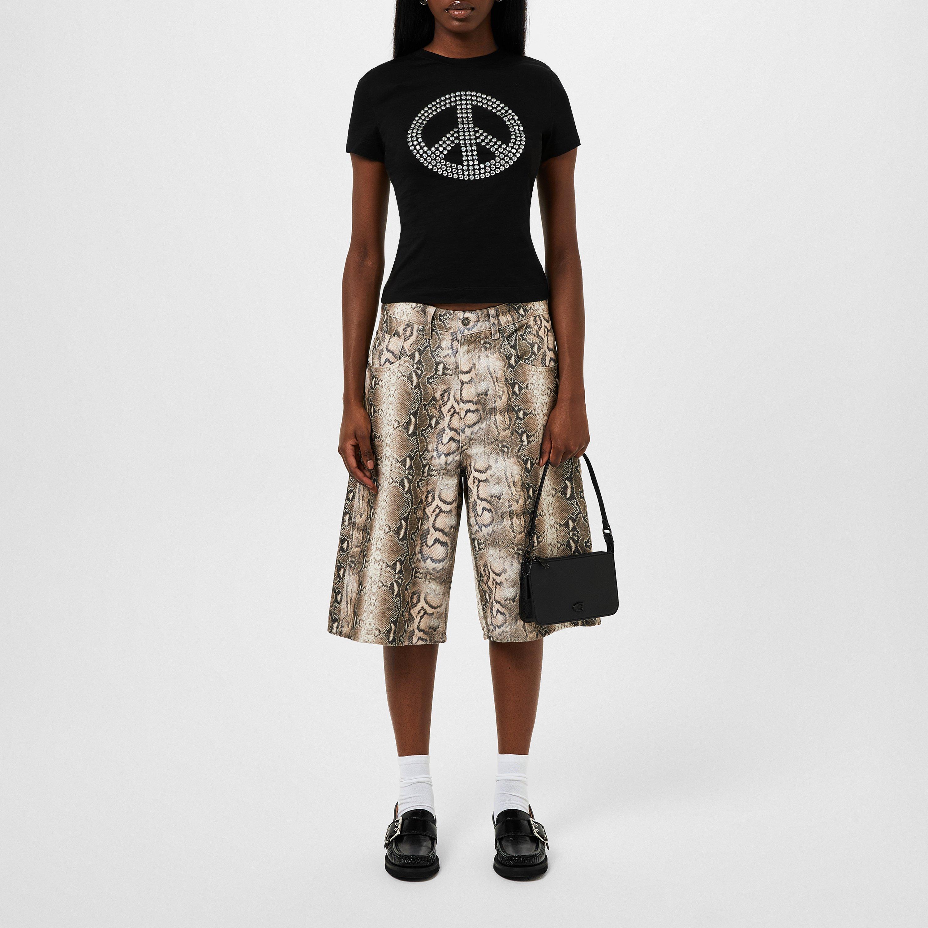 Boa Snake - Jaded London - Faded Animal Print Jorts. - 4