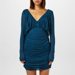 Saint Laurent Fitted Jersey Dress