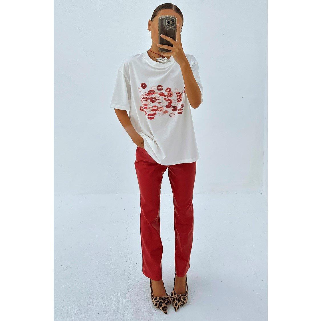 White - Never Fully Dressed - Kiss T-Shirt - 5