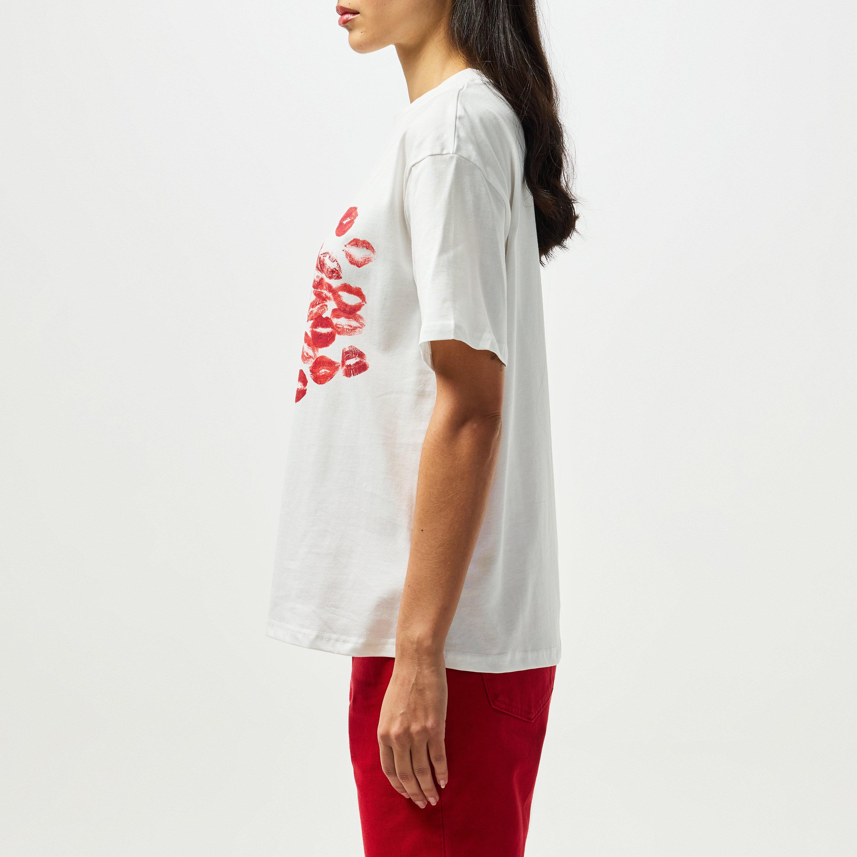 White - Never Fully Dressed - Kiss T-Shirt - 6