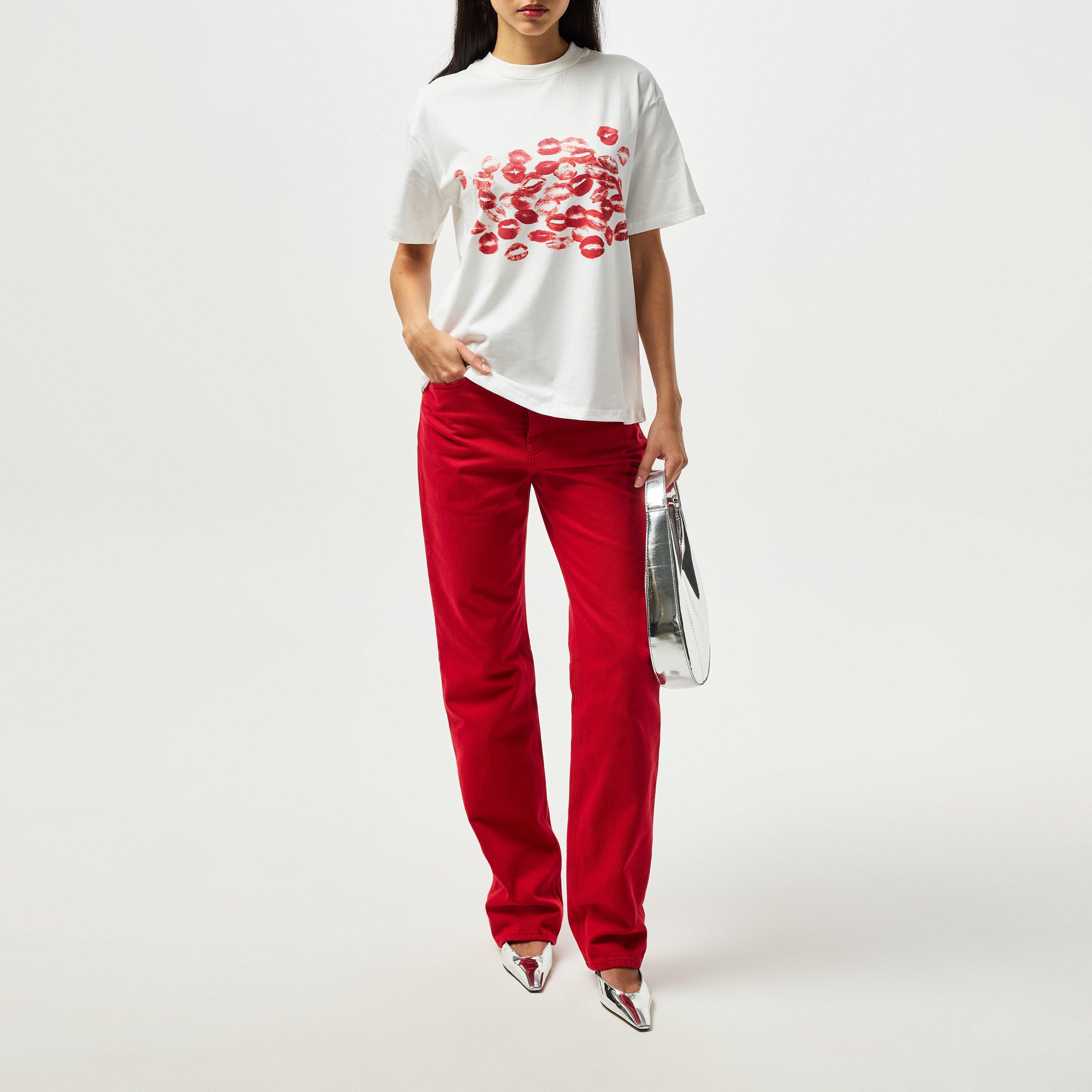 White - Never Fully Dressed - Kiss T-Shirt - 7