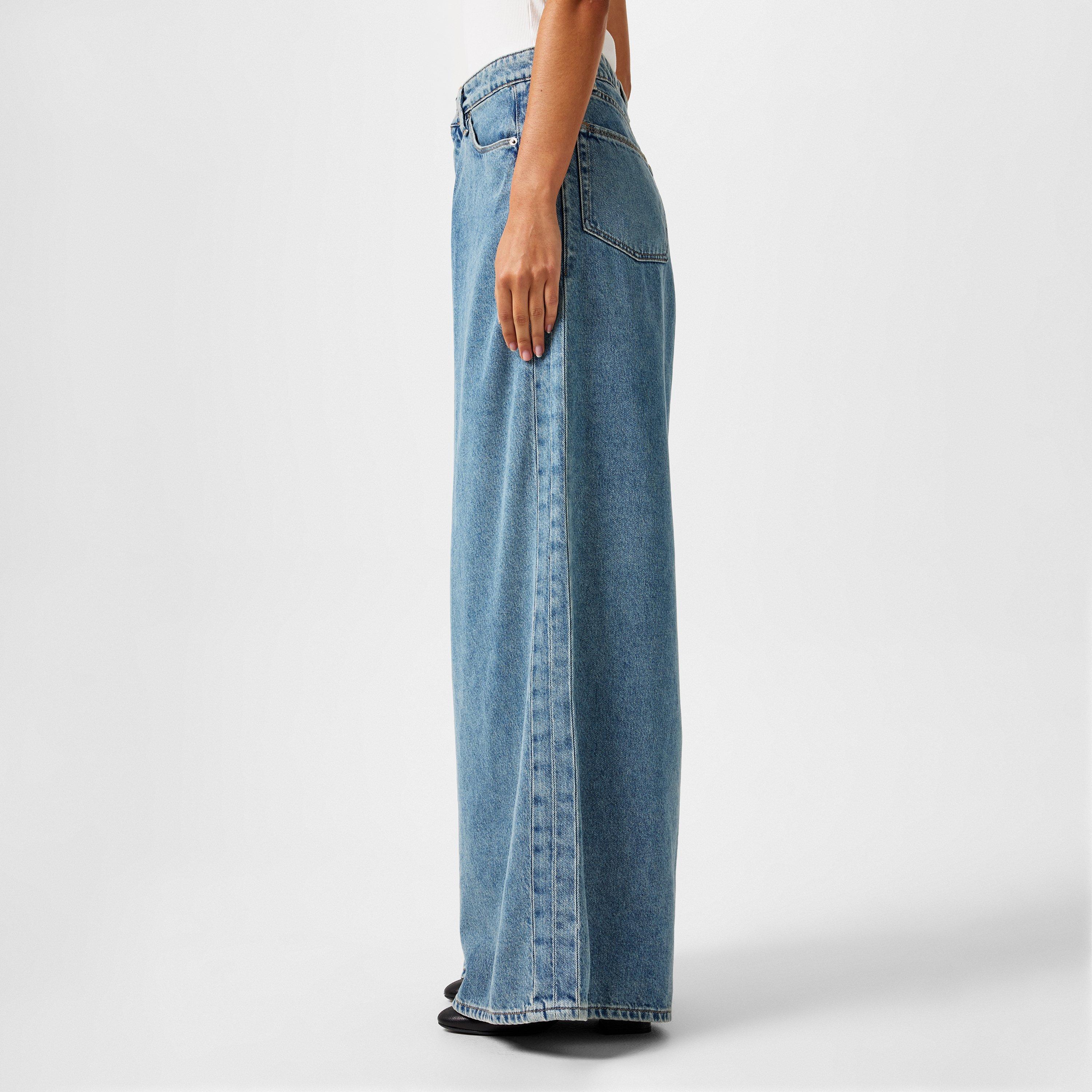 indigo682 - Good American - Panelled Wide Leg Jeans - 2