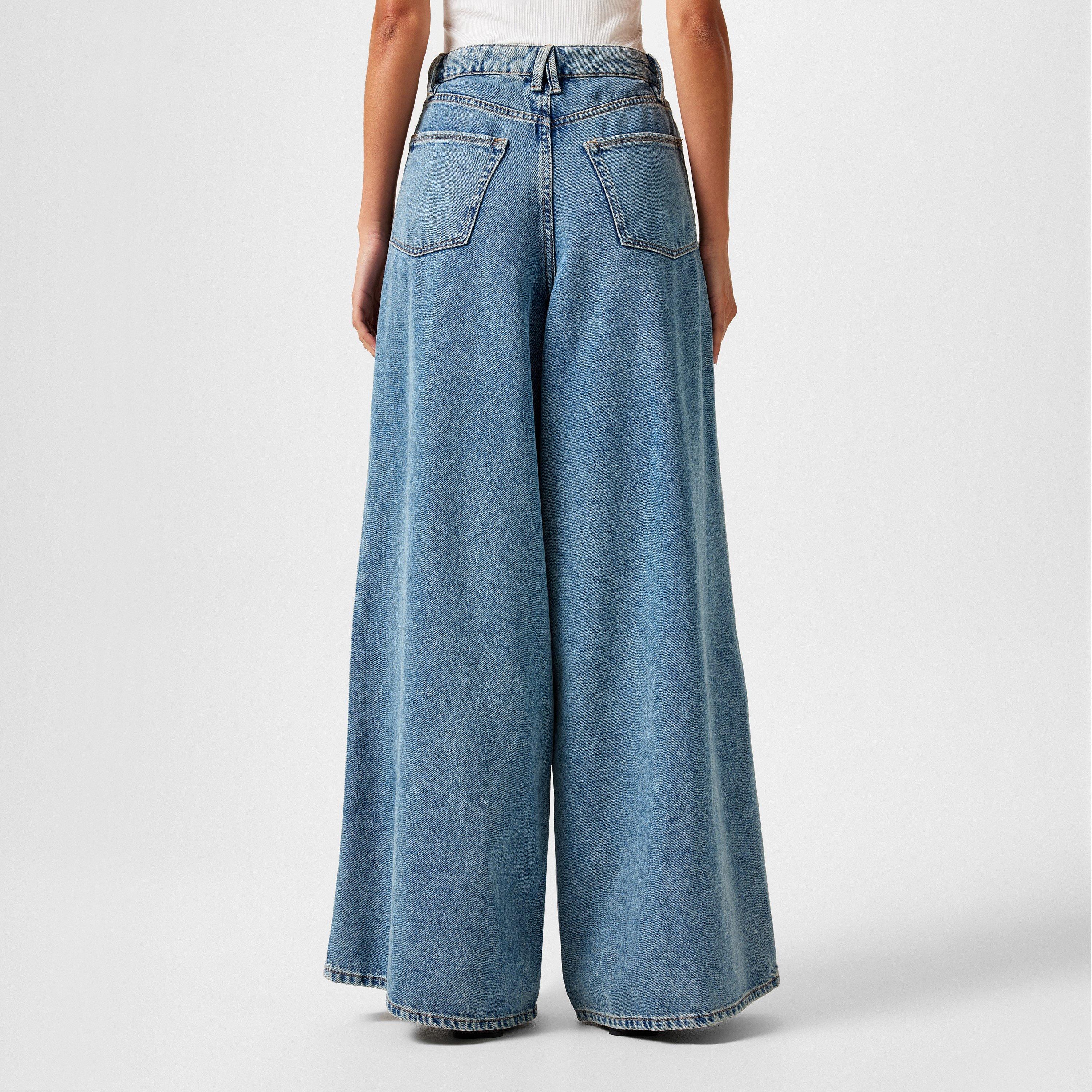 indigo682 - Good American - Panelled Wide Leg Jeans - 3