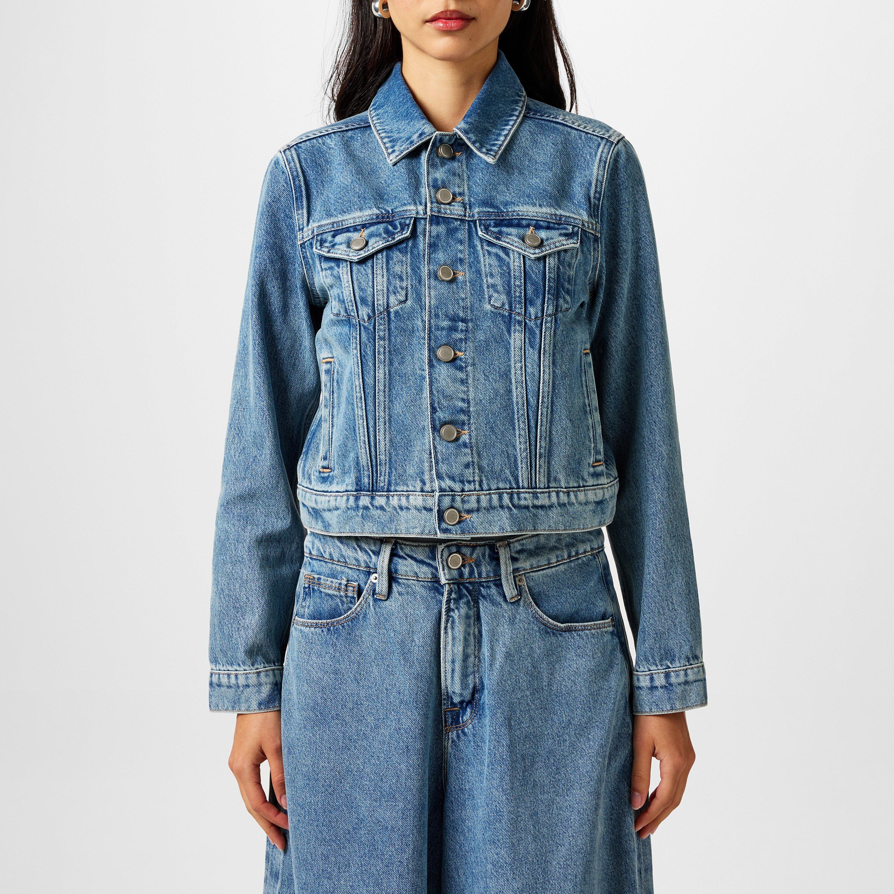 ジャケット GOOD AMERICAN Shrunk Trucker Jacket 65799218 Good American Shrunken Trucker Jacket | Saks Fifth Avenue
