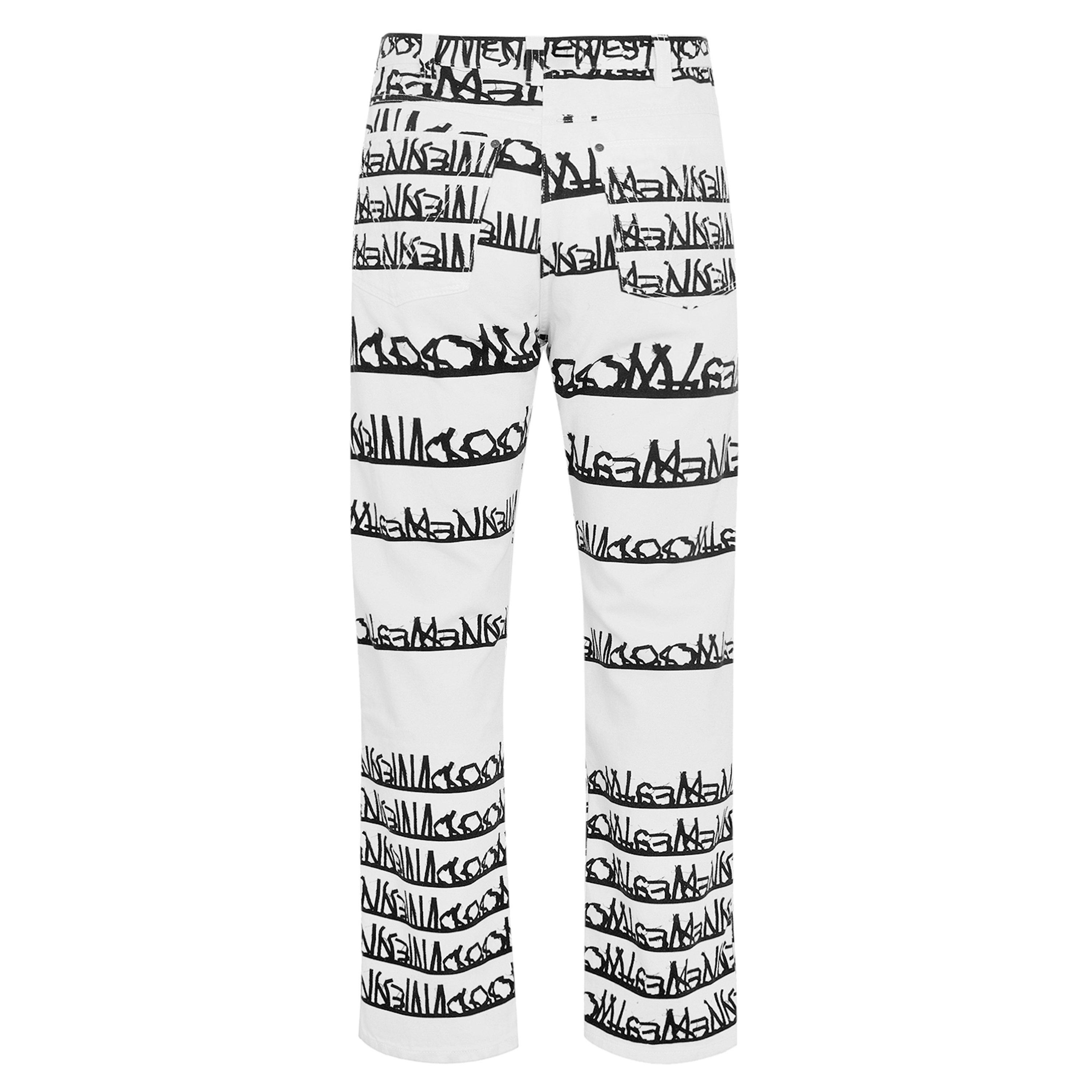 VW Print - Vivienne Westwood - Black And White Ranch Jeans - 6