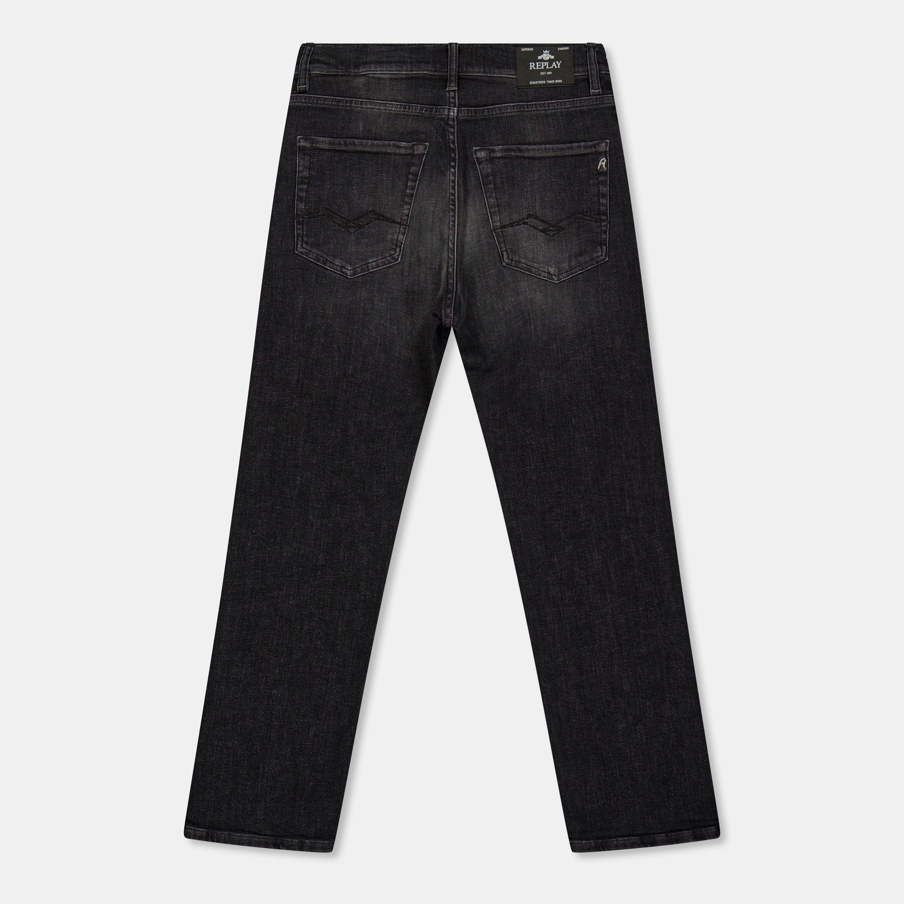 Black Wash 097 - Replay - Kids' Thad Slim Fit Jeans - 2