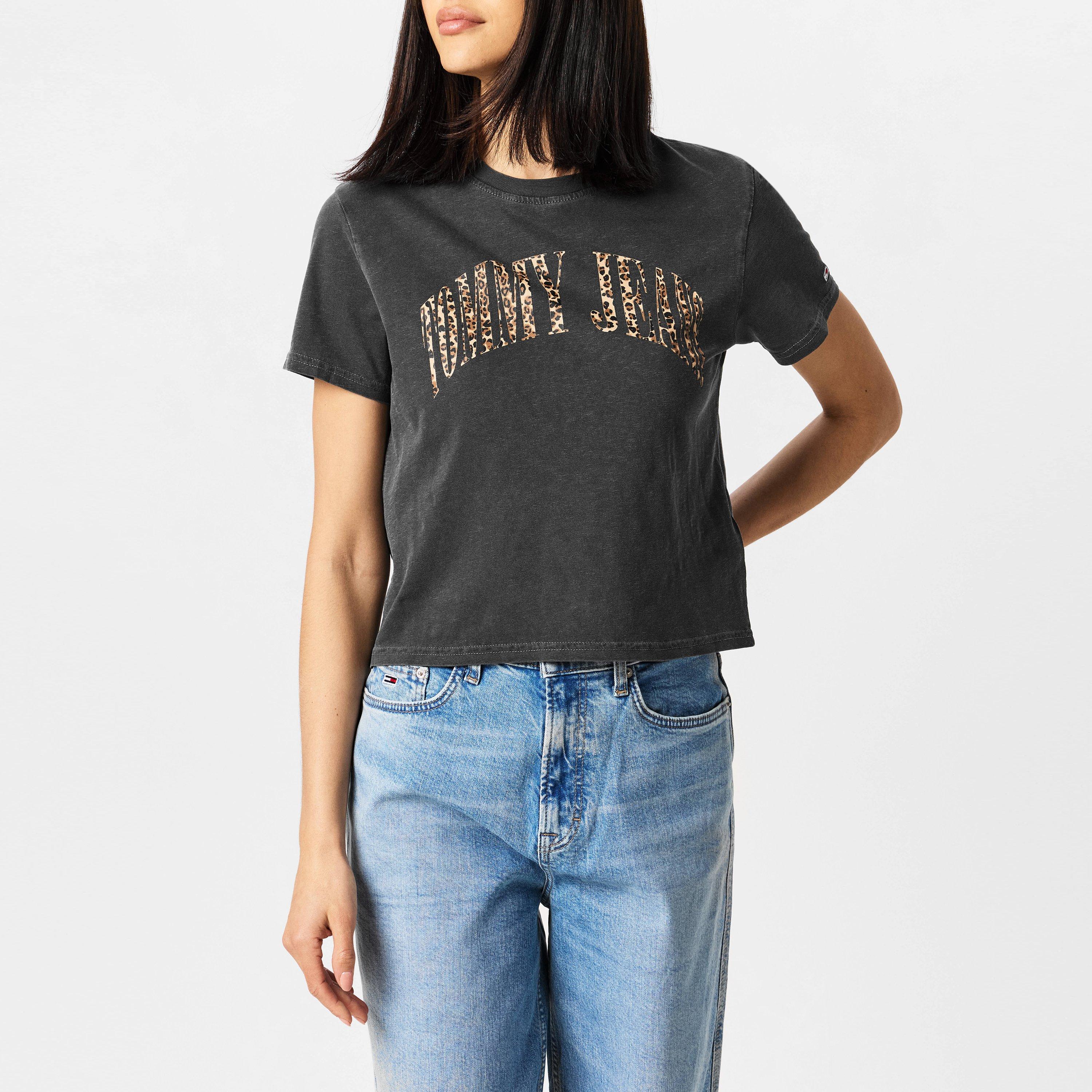 Carbone/Leo - Tommy Jeans - Classic Leopard Shot Sleeved Shirt - 3