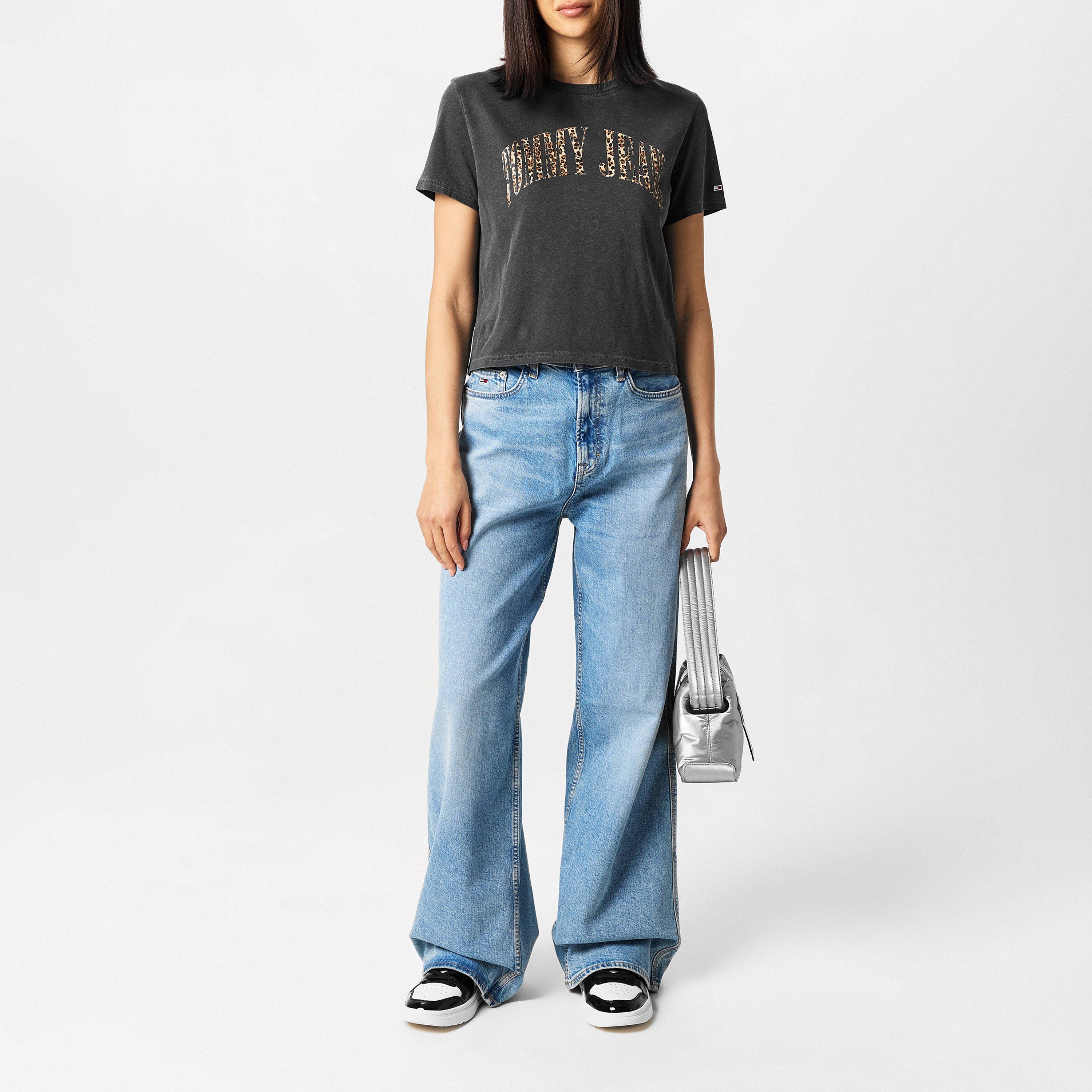 Carbone/Leo - Tommy Jeans - Classic Leopard Shot Sleeved Shirt - 6