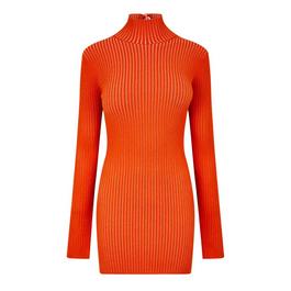 Off White Long Sleeve Vanise Mini Dress