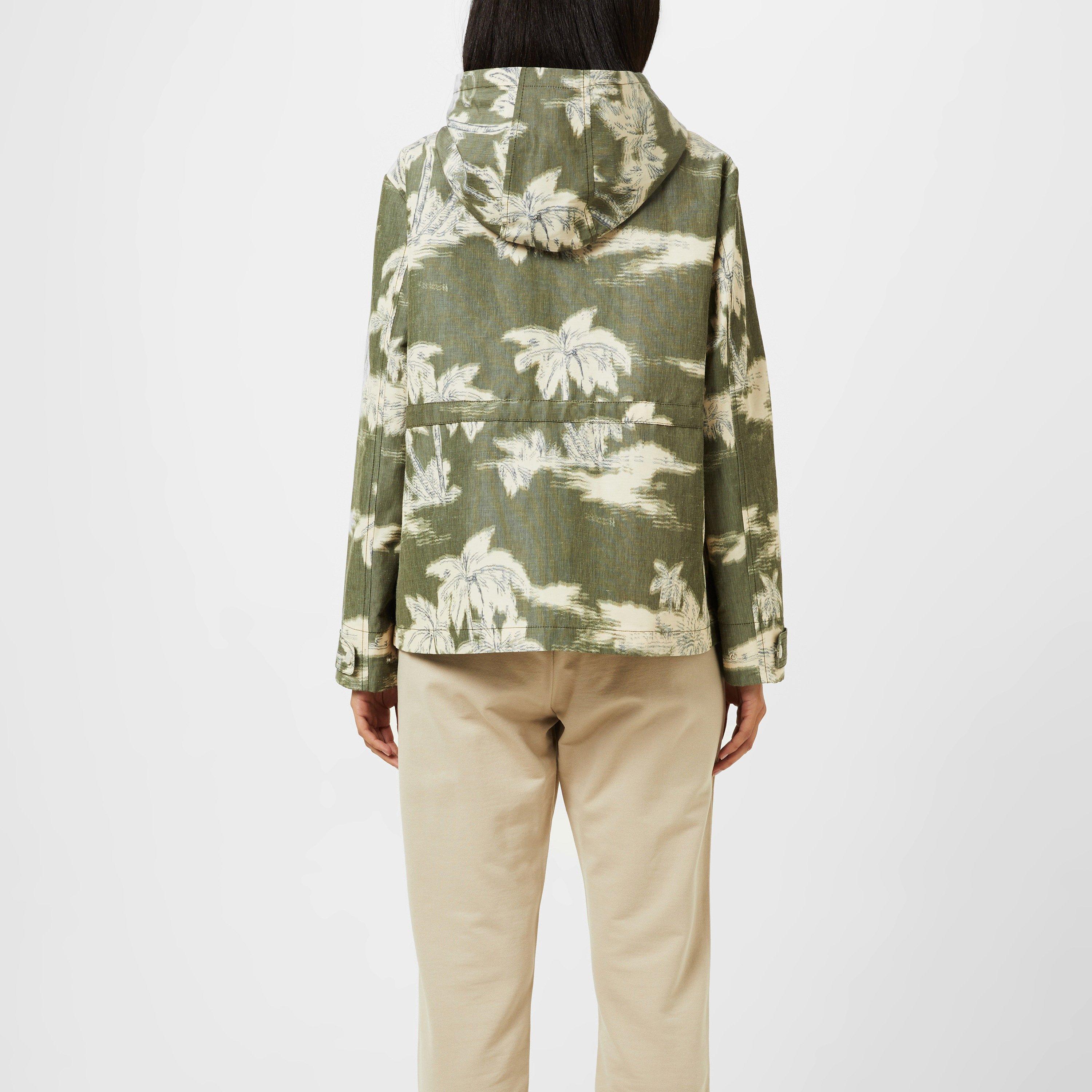 Camouflage F50 - Moncler - Women's Marpe Linen Detachable Hood Long Sleeve Parka - 3