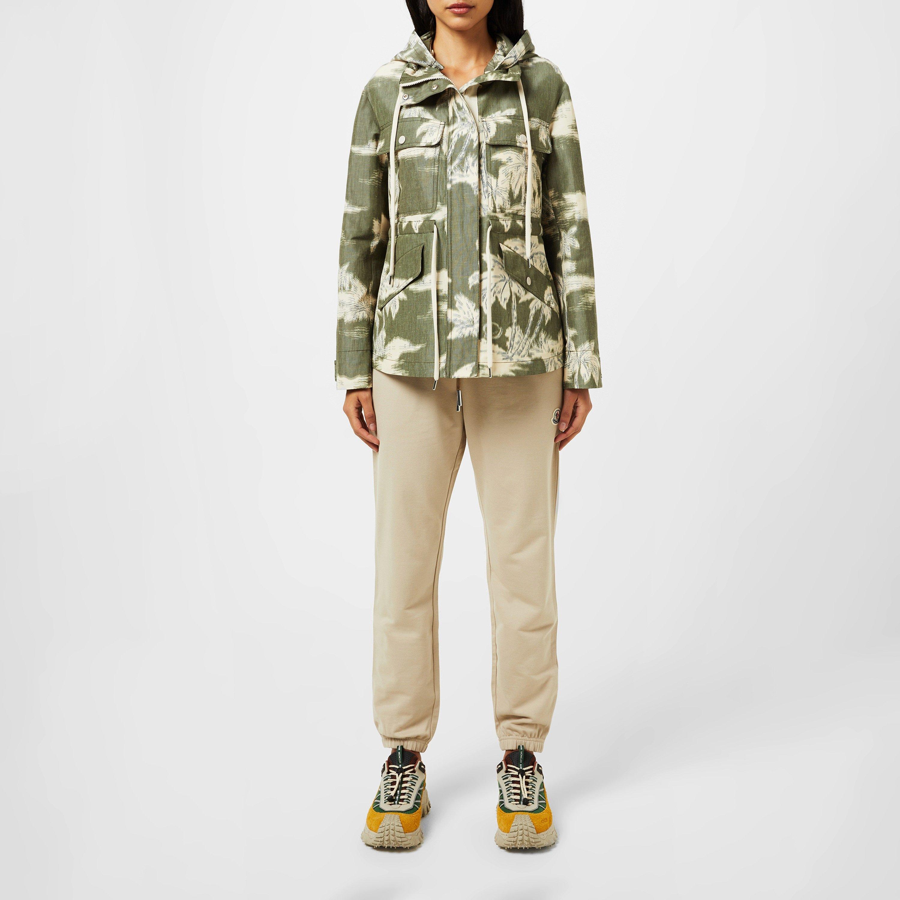 Camouflage F50 - Moncler - Women's Marpe Linen Detachable Hood Long Sleeve Parka - 4