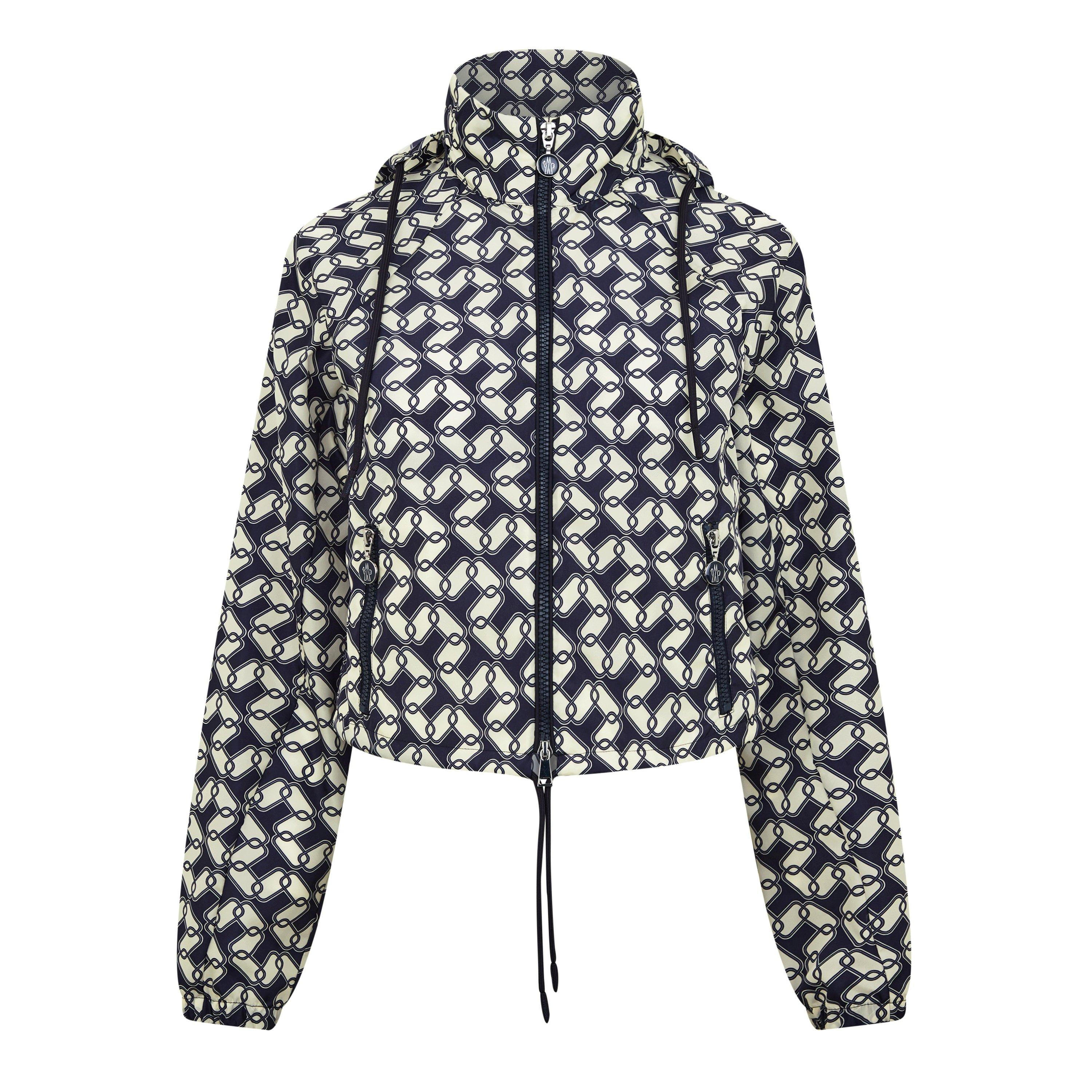 Blue/White F70 - Moncler - Women's Marpessa Cropped Long Sleeve Rain Anorak - 5