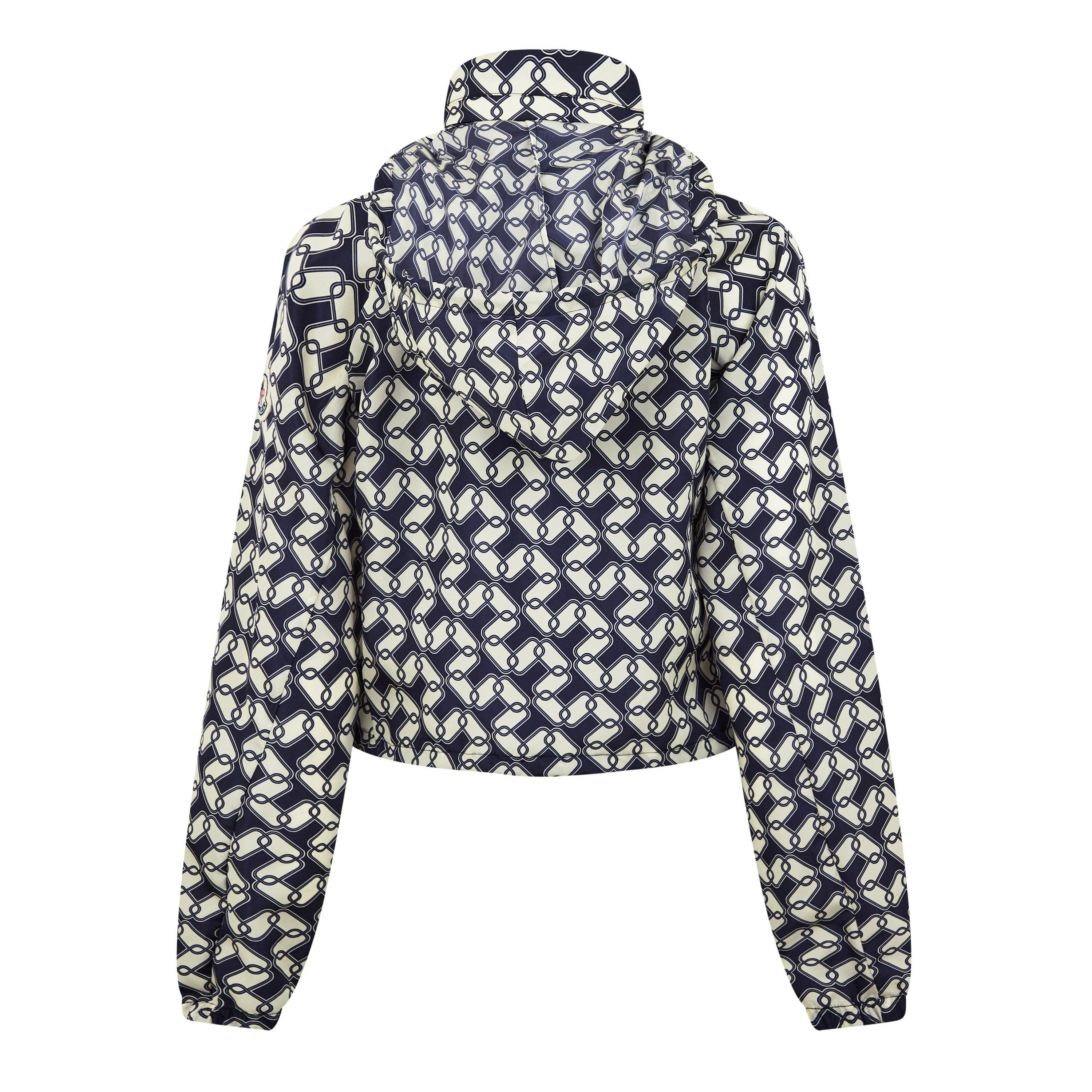 Blue/White F70 - Moncler - Women's Marpessa Cropped Long Sleeve Rain Anorak - 6