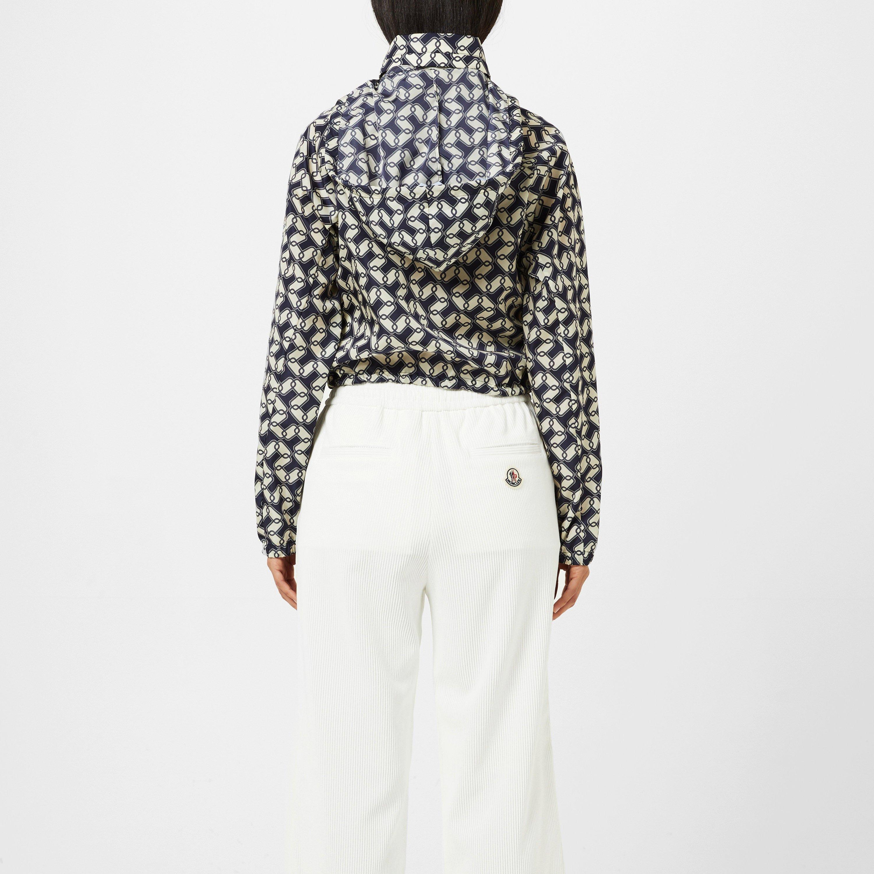 Blue/White F70 - Moncler - Women's Marpessa Cropped Long Sleeve Rain Anorak - 3